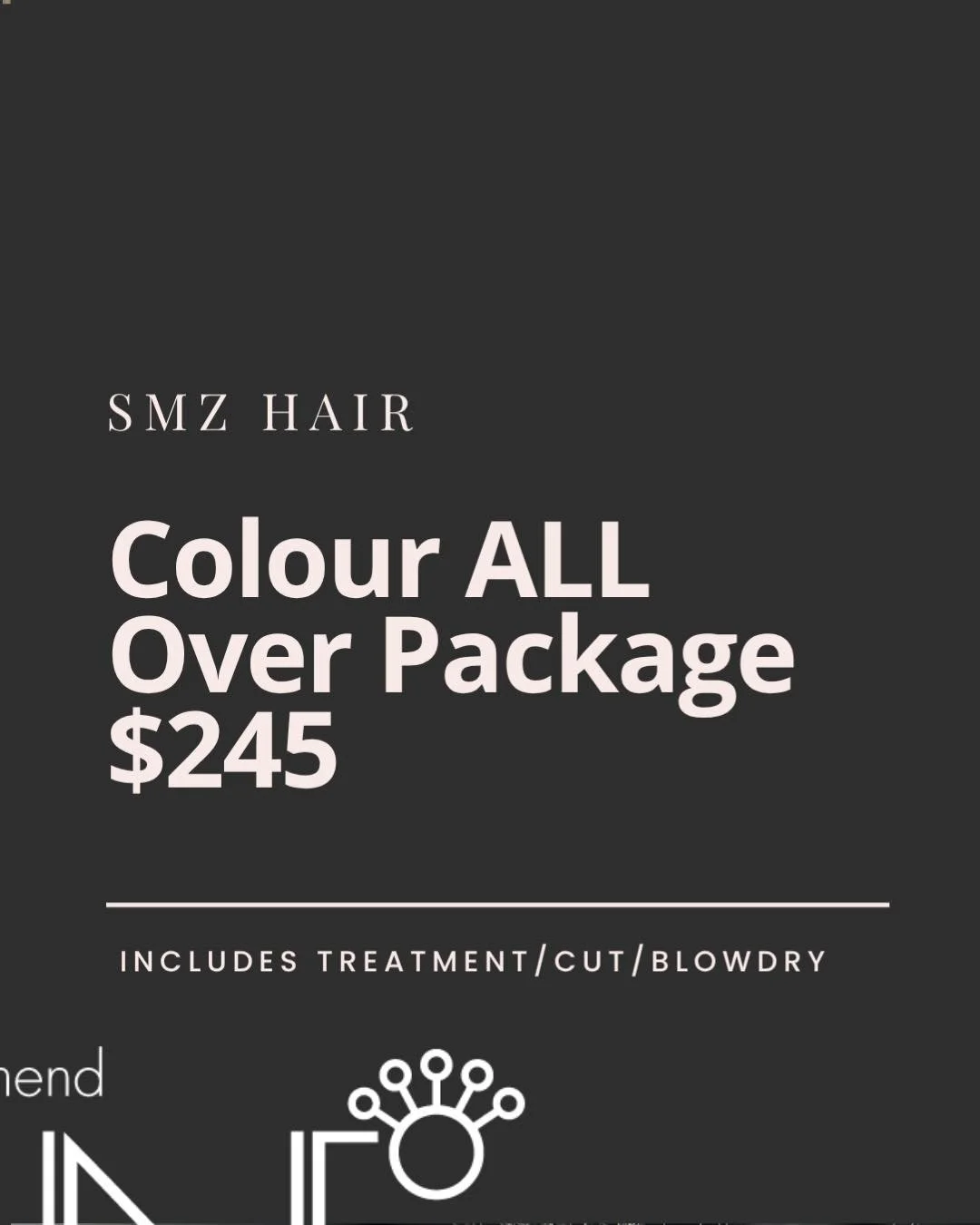 💇🏼&zwj;♀️ Ready for a fresh new look?
Our Colour All Over Package is just $245 and includes:
✨ Full Colour
✨ Deep Treatment
✂️ Precision Cut
💨 Luxurious Blowdry

Book now at SMZ HAIR and leave with healthy, shiny, refreshed hair 💕
Limited spots a