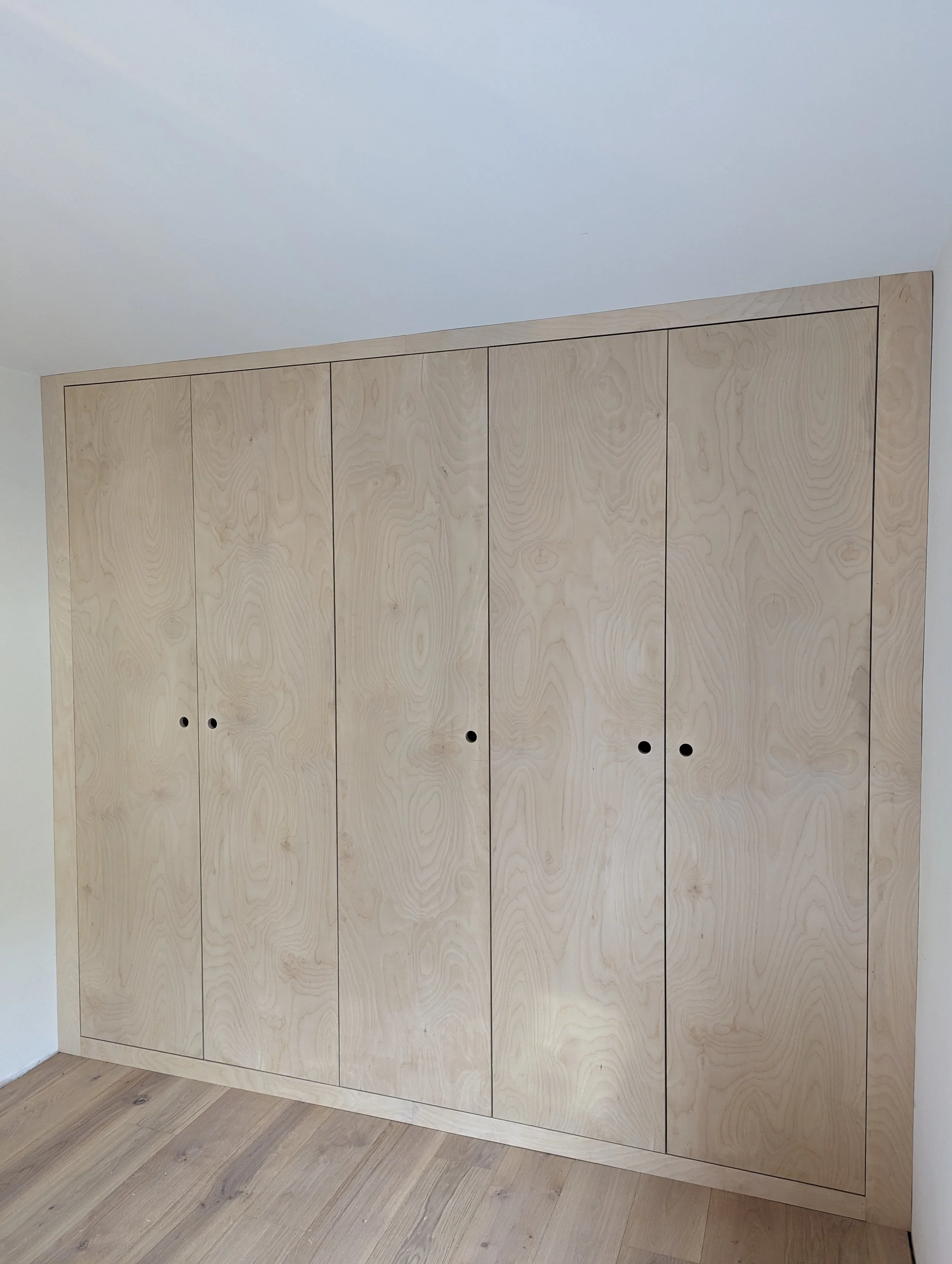 Birch Ply Fitted Wardrobes