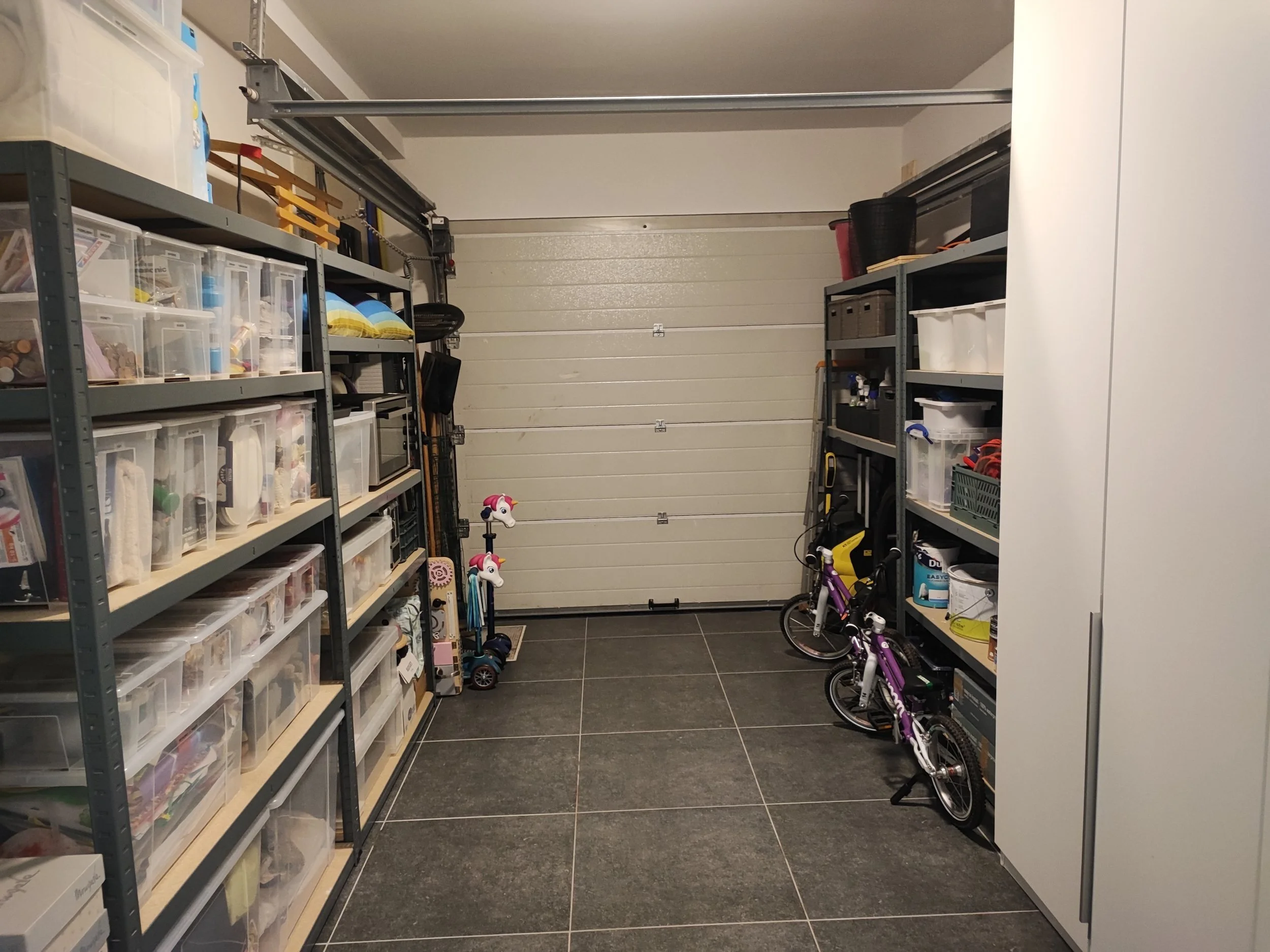 Garage netjes georganiseerd