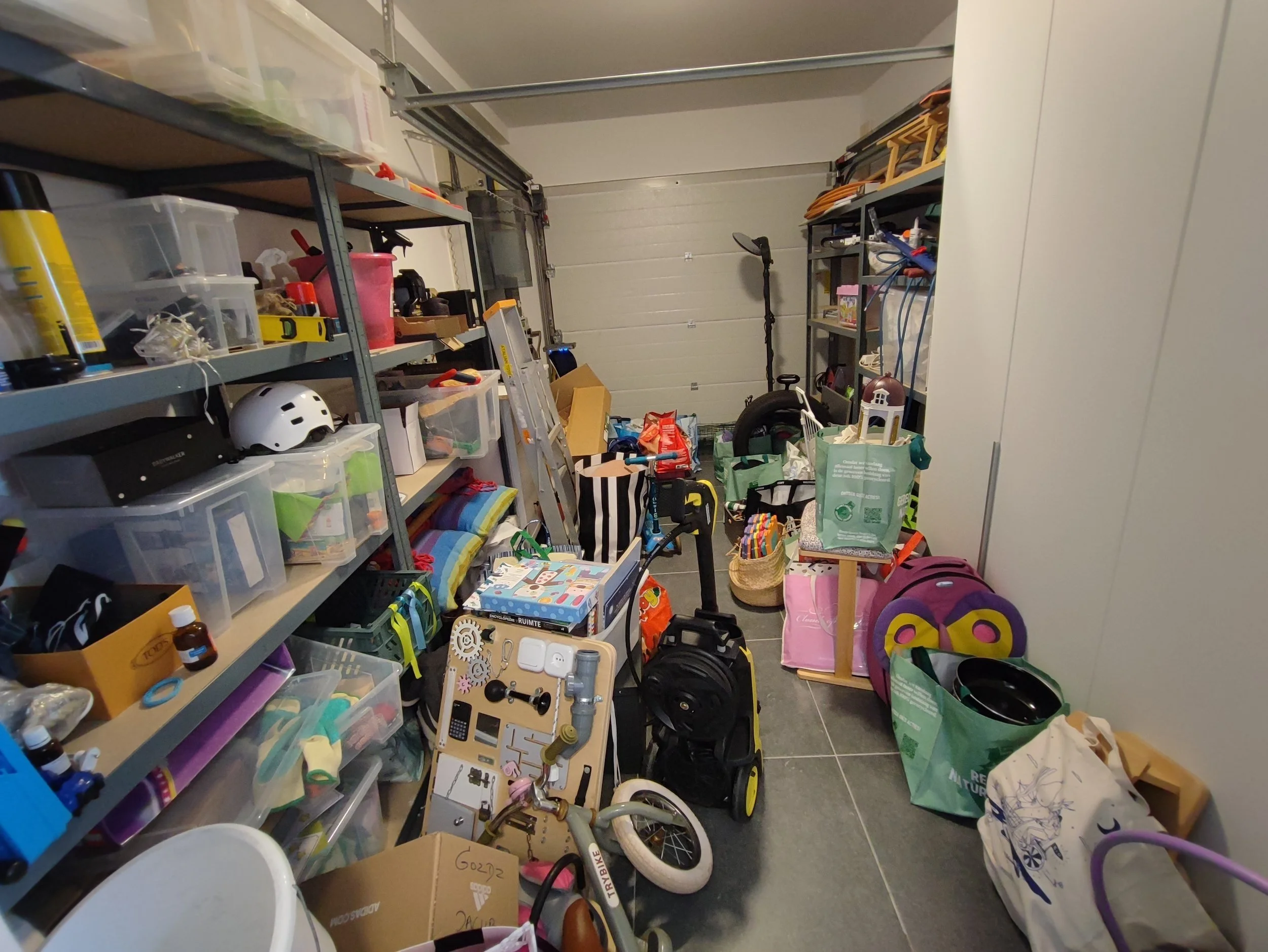 Opruimen en Organiseren van garage