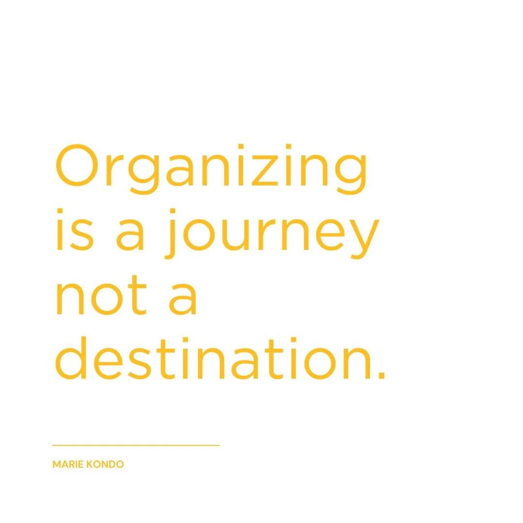 Organizing is a journey, not a destination.  Imagine yourself living in a space that only contains things that spark joy. &mdash; Marie Kondo

 #organizinghacks #OrganizingTips #organizedlife #organizedhome #ProfessionalOrganizer #HomeHarmony #quotes