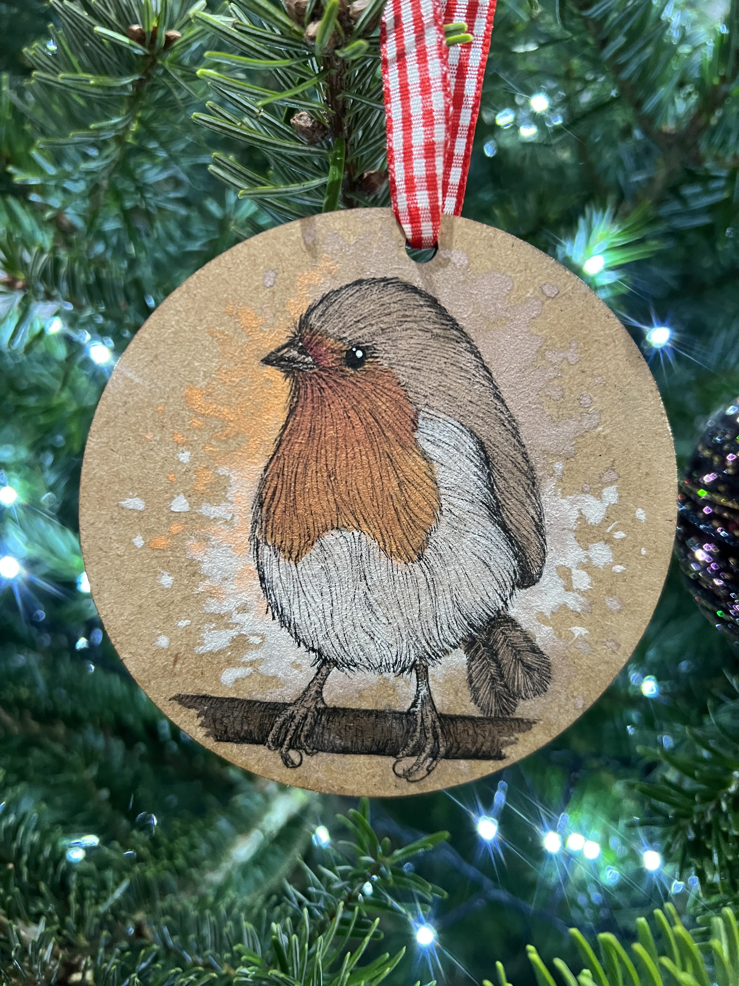 Robin on a Branch no.1