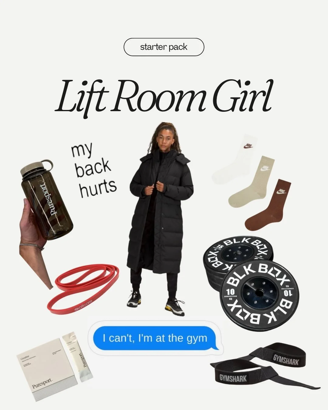 Lift Room Girlies are definitely skipping an important Teams call to be here &amp; have more calluses than the builder currently renovating their kitchen extension

#bealiftroomgirlie