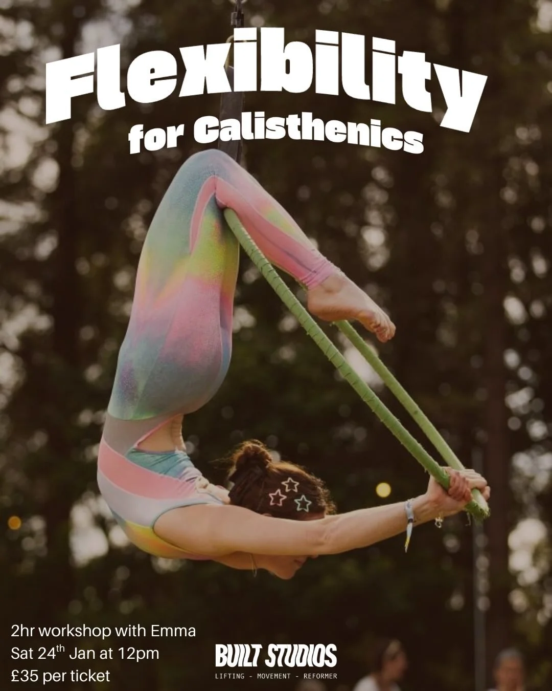 🔑 Ready to unlock your movement potential?

We&rsquo;re hosting a special Flexibility for Calisthenics Workshop with @emagetic on Saturday 24th Jan at 12pm!

🤸&zwj;♀️ Whether you&rsquo;re dreaming of nailing that L-sit, getting closer to the splits