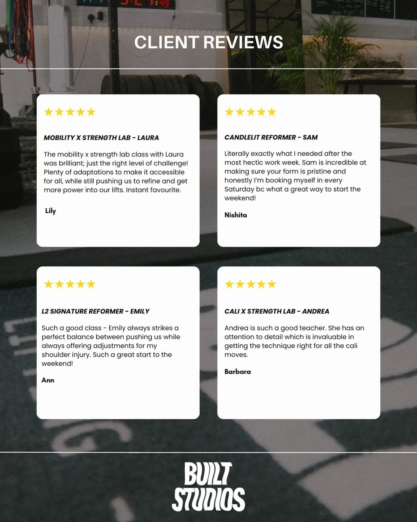 What our clients said this month 🧡

It&rsquo;s not all about the 5-star reviews - we want you to feel seen, supported and stronger. But we do love seeing the love for our wonderful coaches 🥰