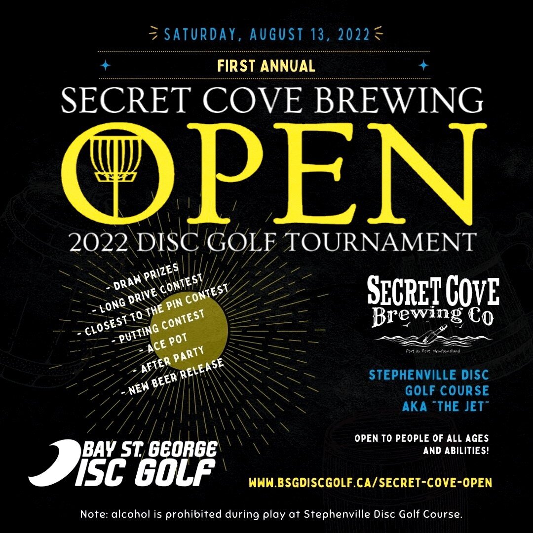 (Link in bio)
We're super excited to announce the first annual Secret Cove Brewing Open in conjunction with @secretcovebrewing!

The event will take place Aug. 13 and is open to players of all ages and abilities. The objective of the event is to get 