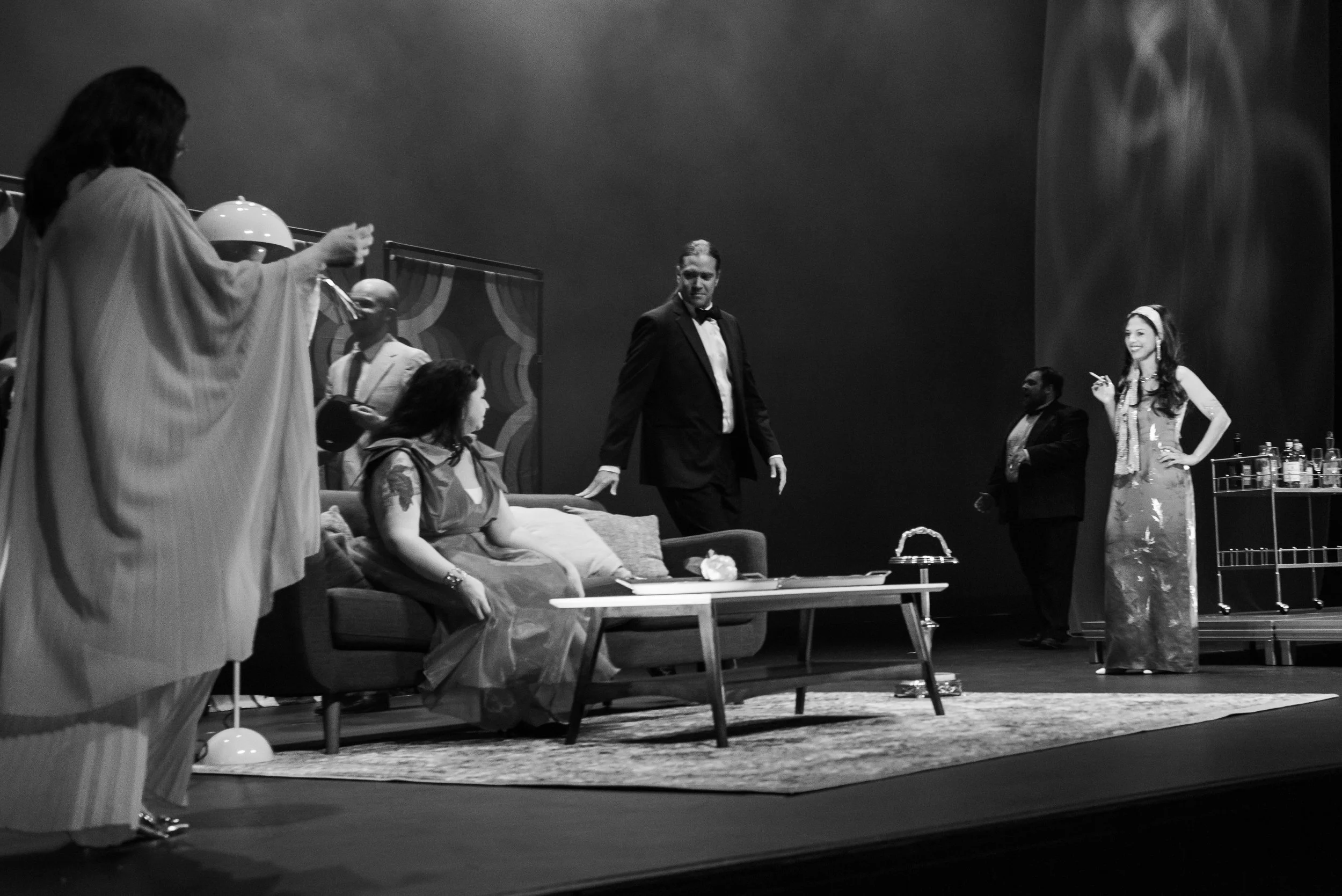 Barone Douphol in La Traviata, Opera Acadia - Photos by Brendan Bullock