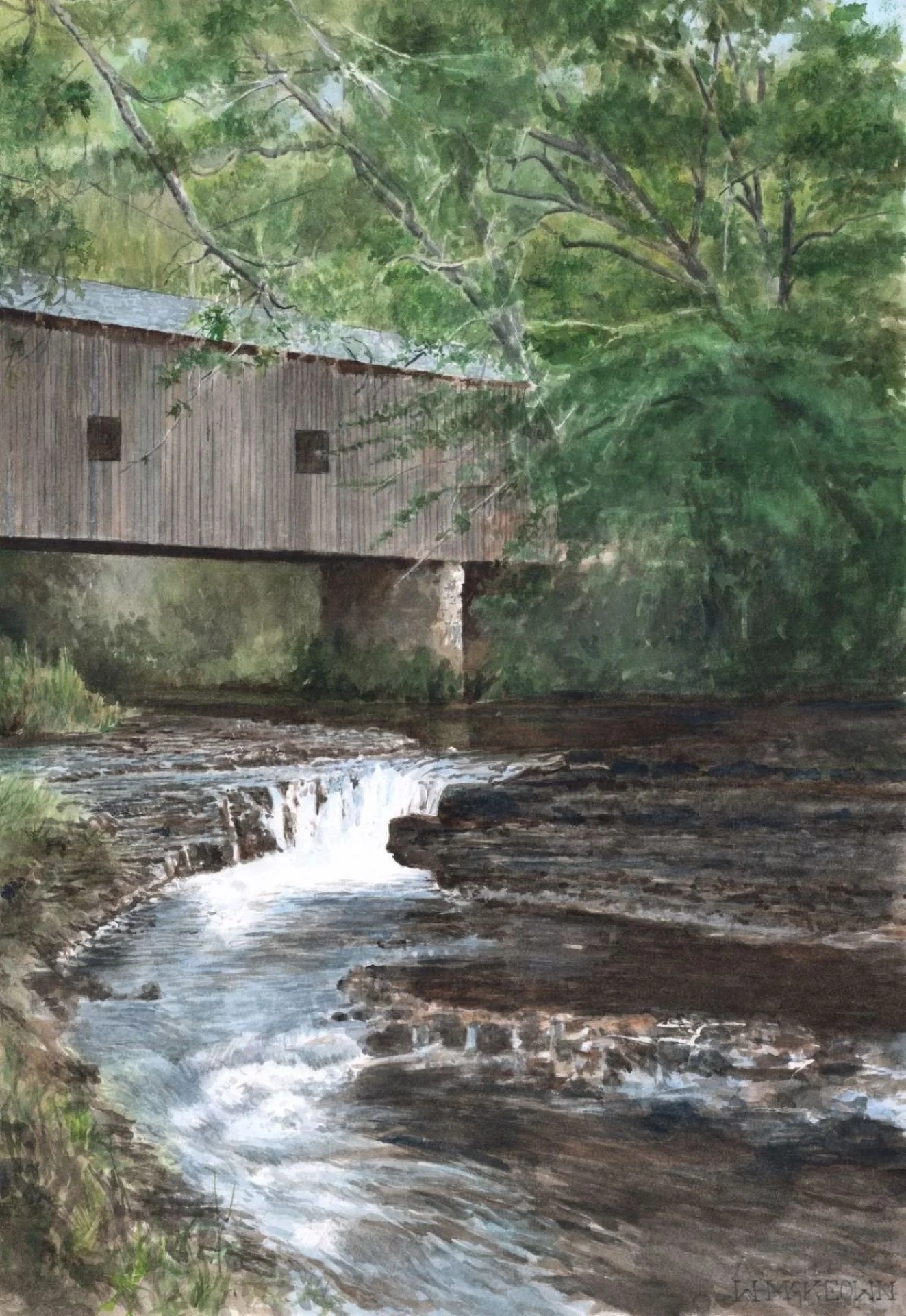 William McKeown - The Bridge at Coheelee Creek