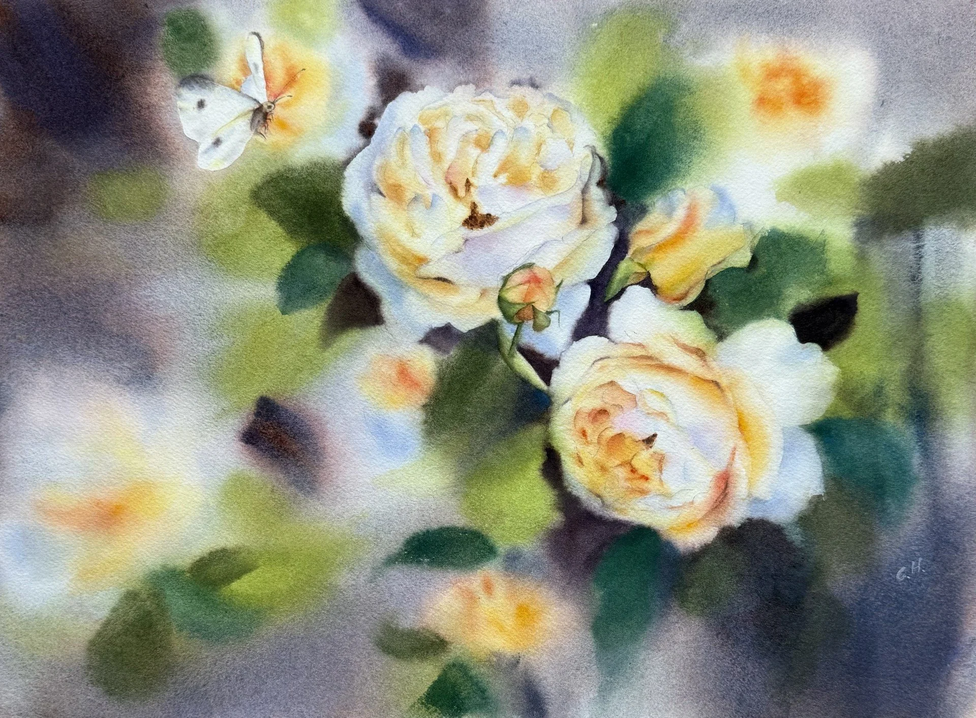 Chao-Ying Hsieh-Whispers Among White Roses