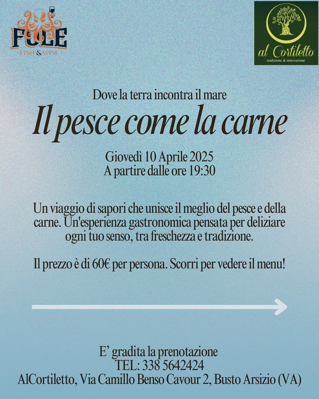 Affrettati! Prenota ora il tuo tavolo @_alcortiletto_