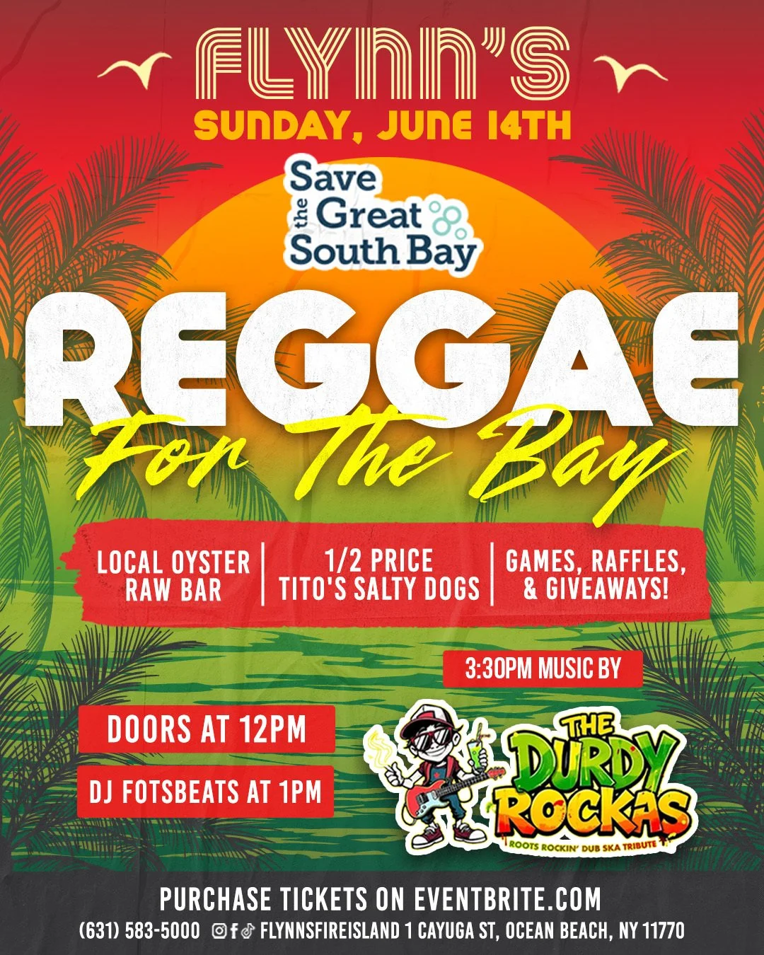 Sunday Flynn-Day – Reggae for the Bay | Save the Great South Bay Fundraiser