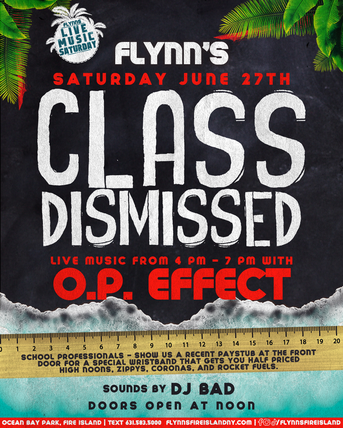 Saturday Live Music Series – Class Dismissed | OP Effect