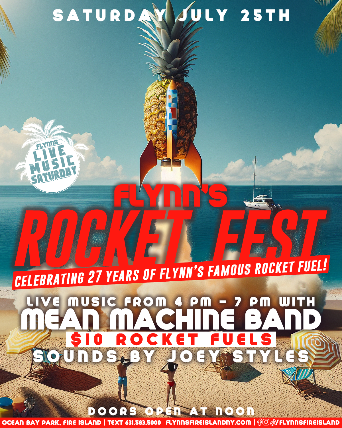Saturday Live Music Series – Rocket Fest Edition