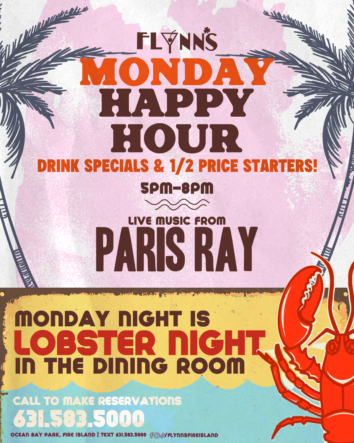Monday Happy Hour & Lobster Night