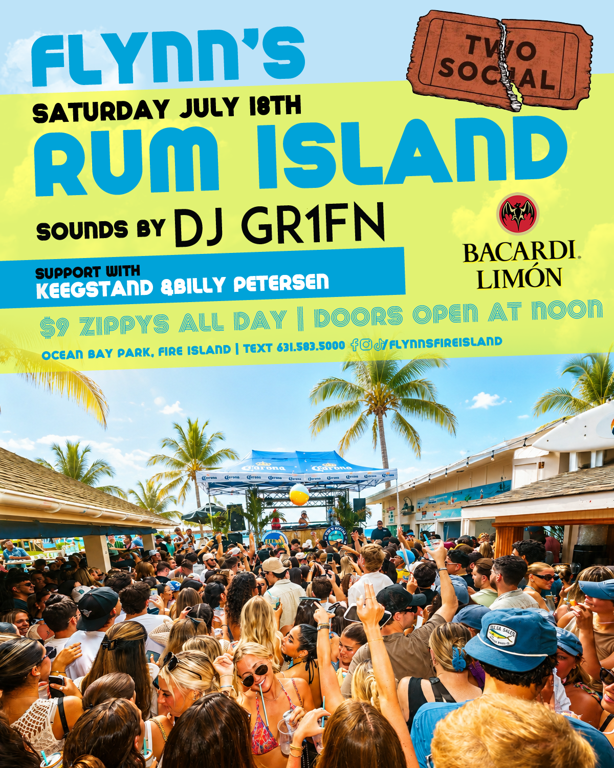 Sunday Flynn-day BACARDI RUM ISLAND Edition
