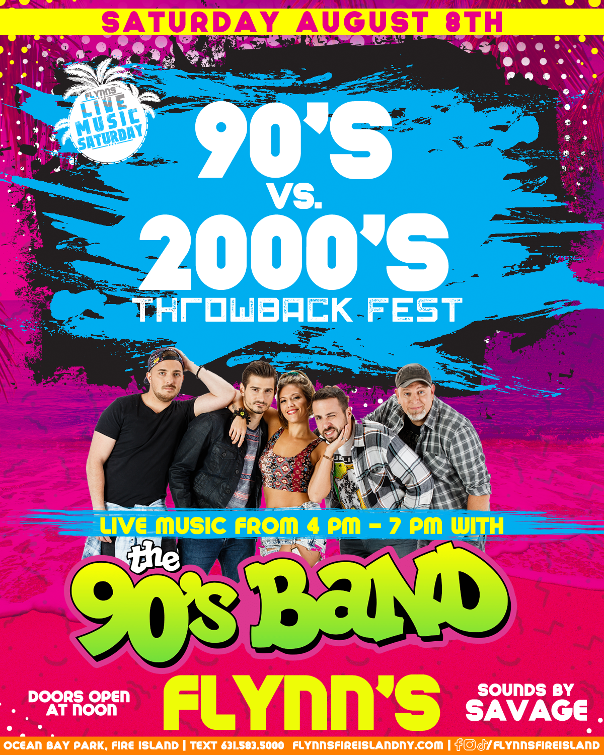 Saturday Live Music Series – 90’s vs 2000’s