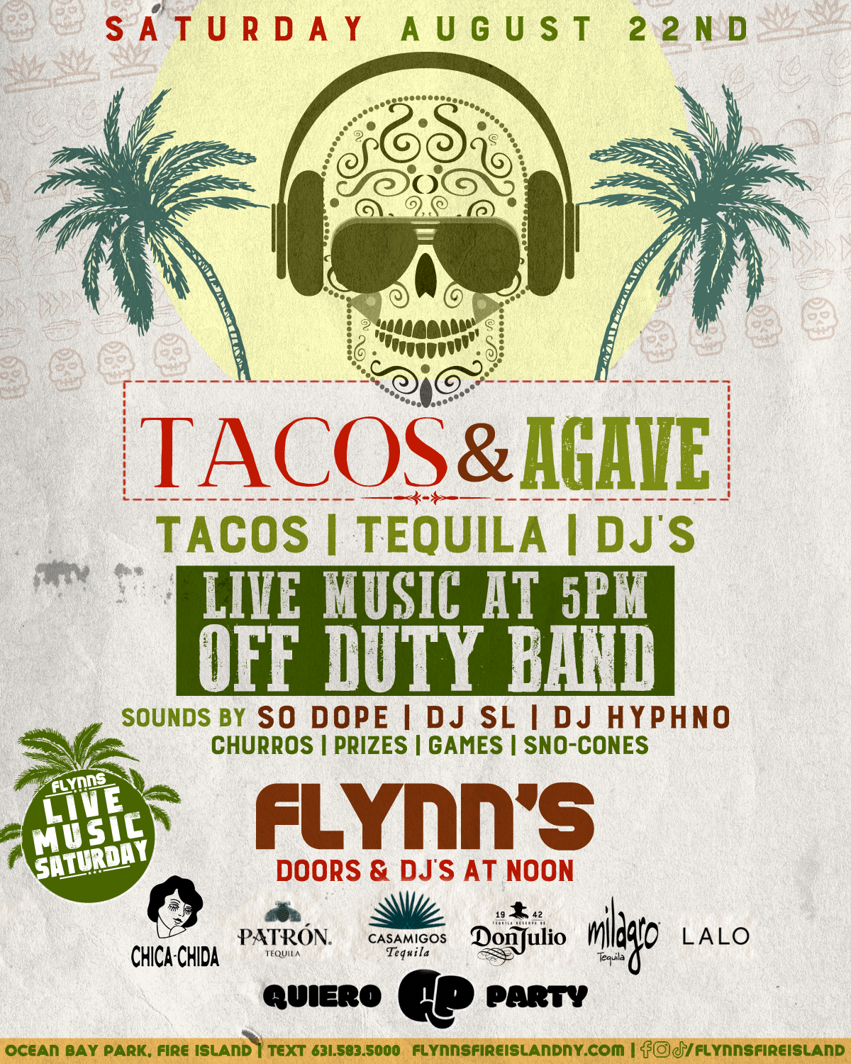Saturday Live Music Series – Tacos & Agave Edition