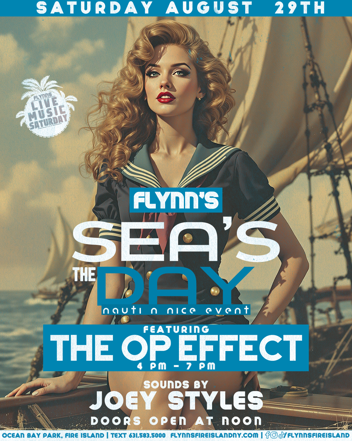 Saturday Live Music Series – Seas the Day | Nauti N Nice Party