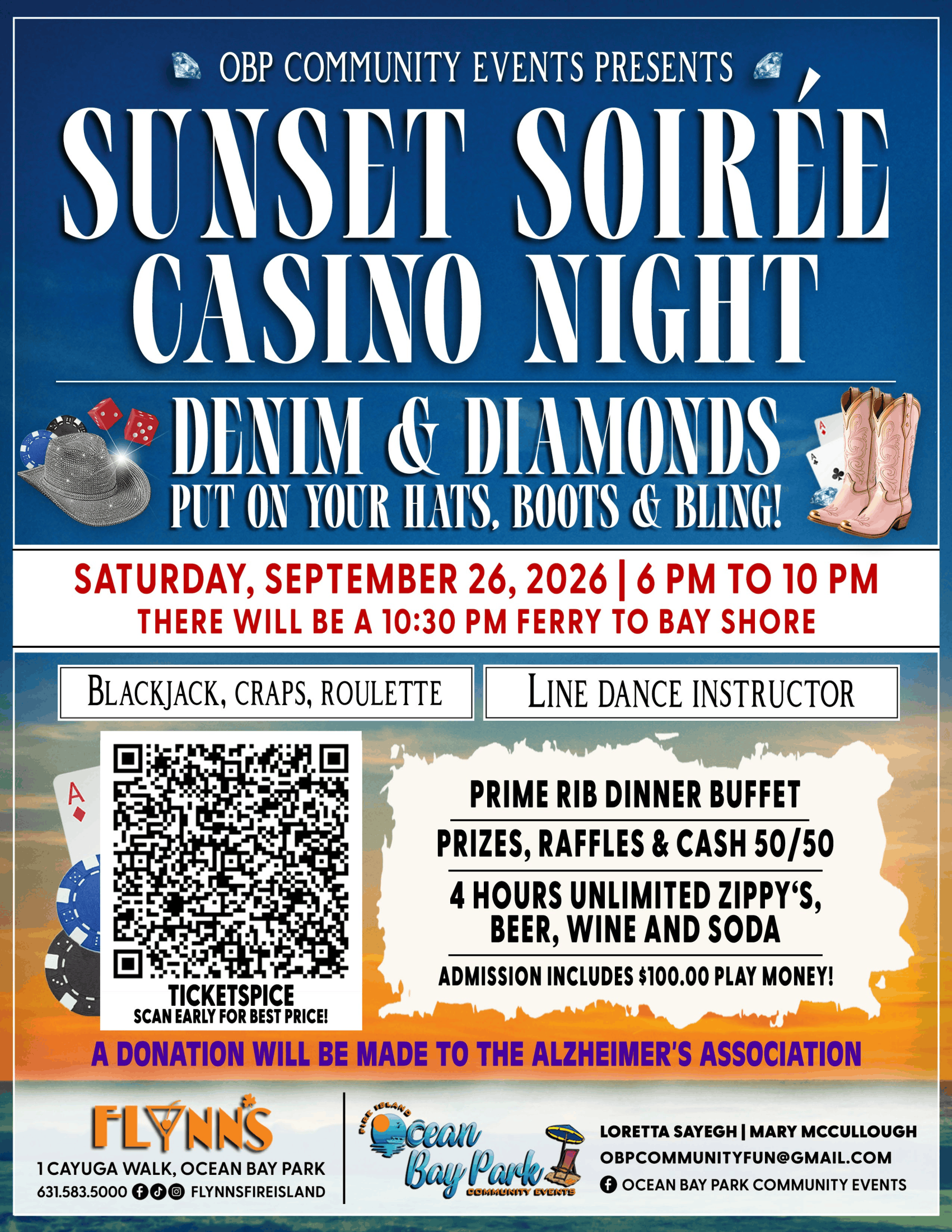 Sunset Soiree Casino Night