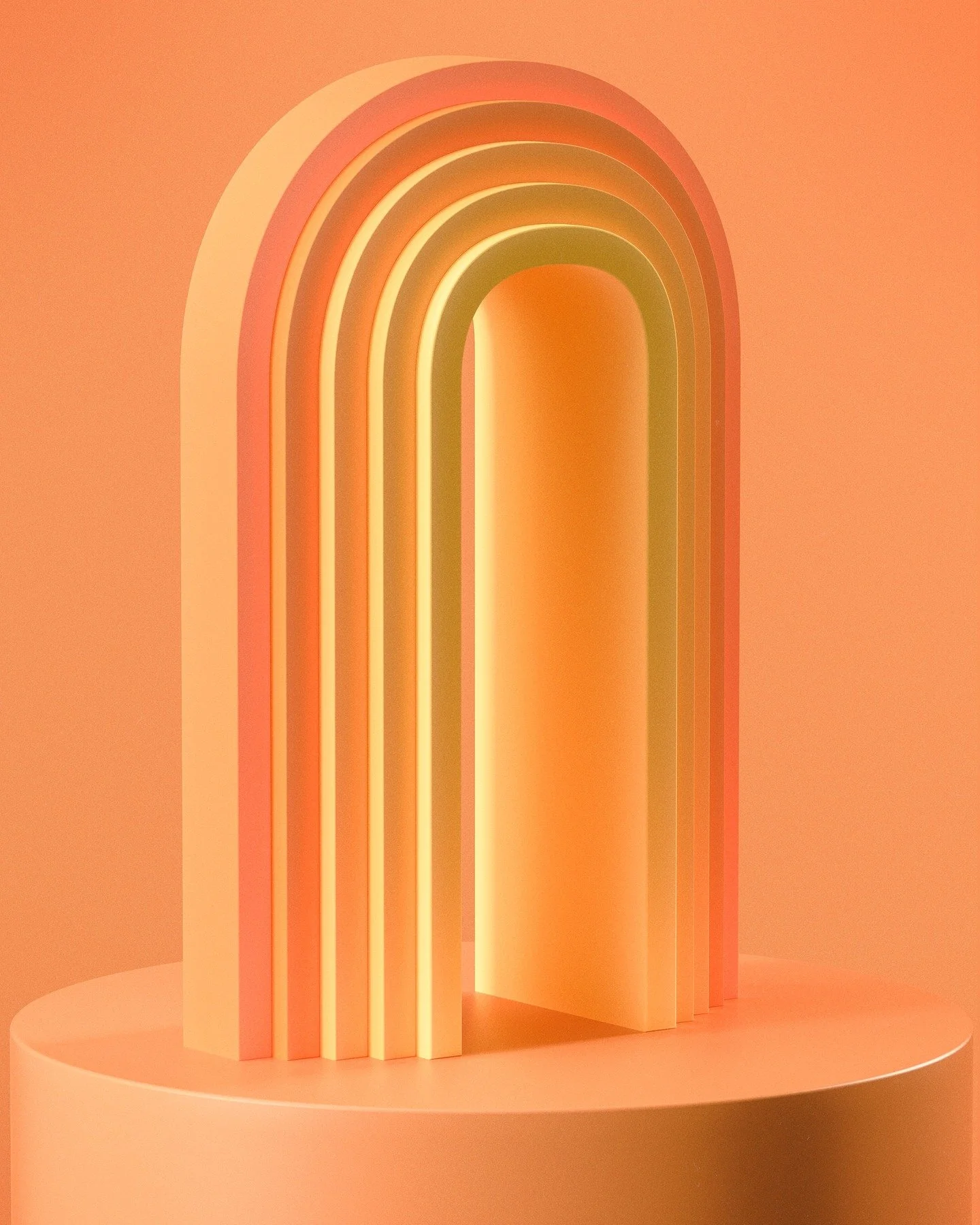 Early exploration I did for my Self-Care Arches project three years ago #c4d #redshift