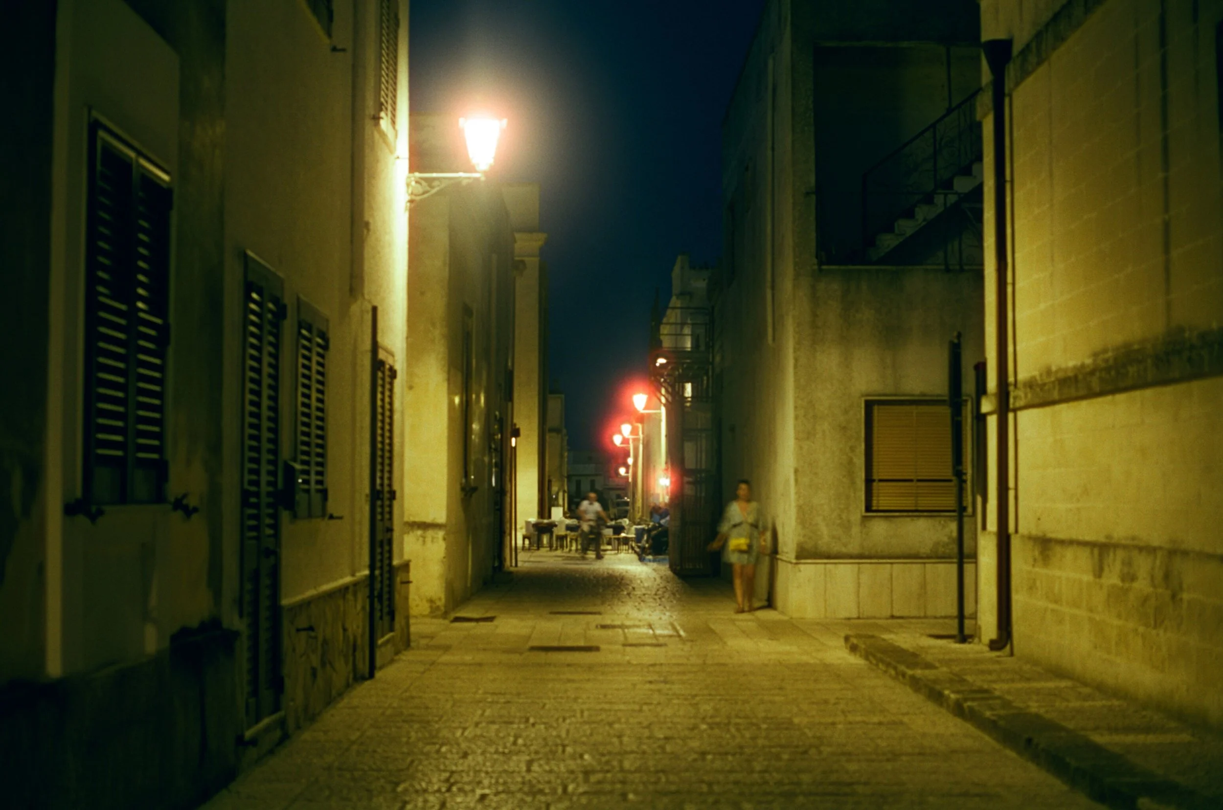 Towards the Piazza - Acaya - Cinestill 50D