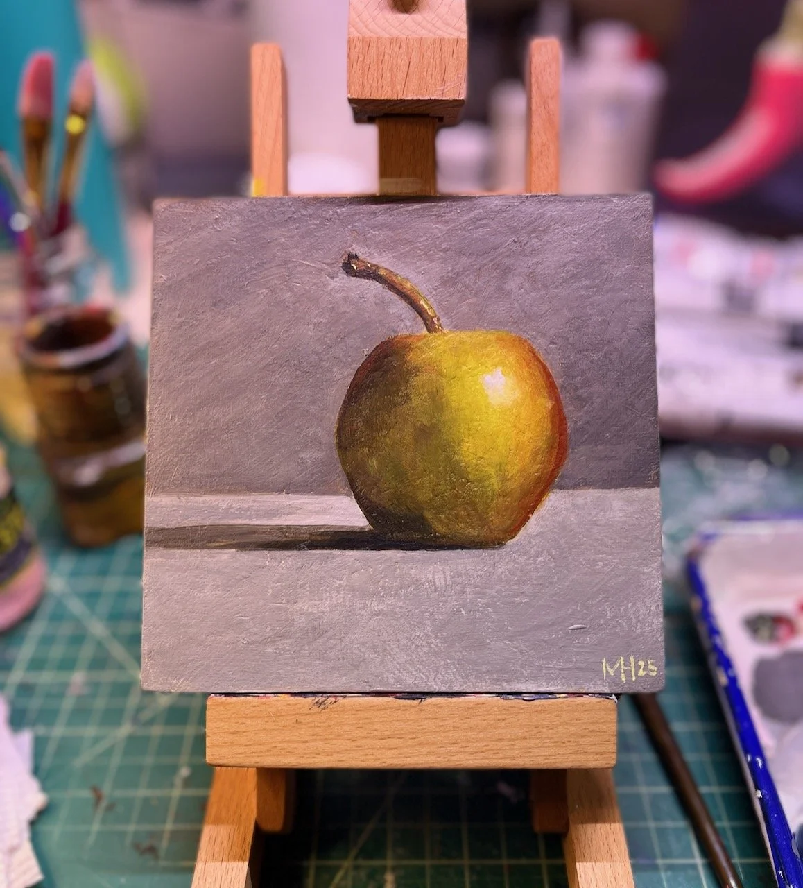 2025, Acrylic on Board, 6" x 6"