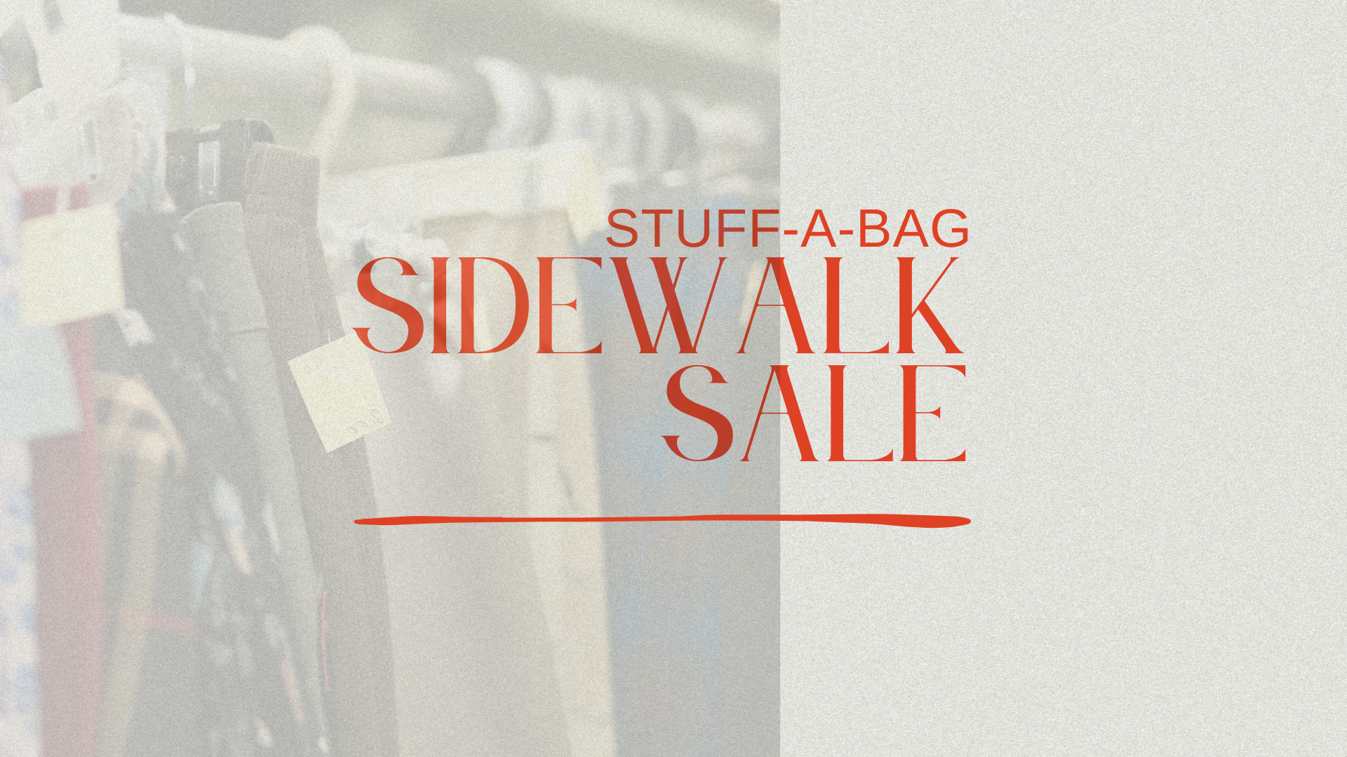 Stuff-A-Bag Sidewalk Sale Returns to House of Hope Resale