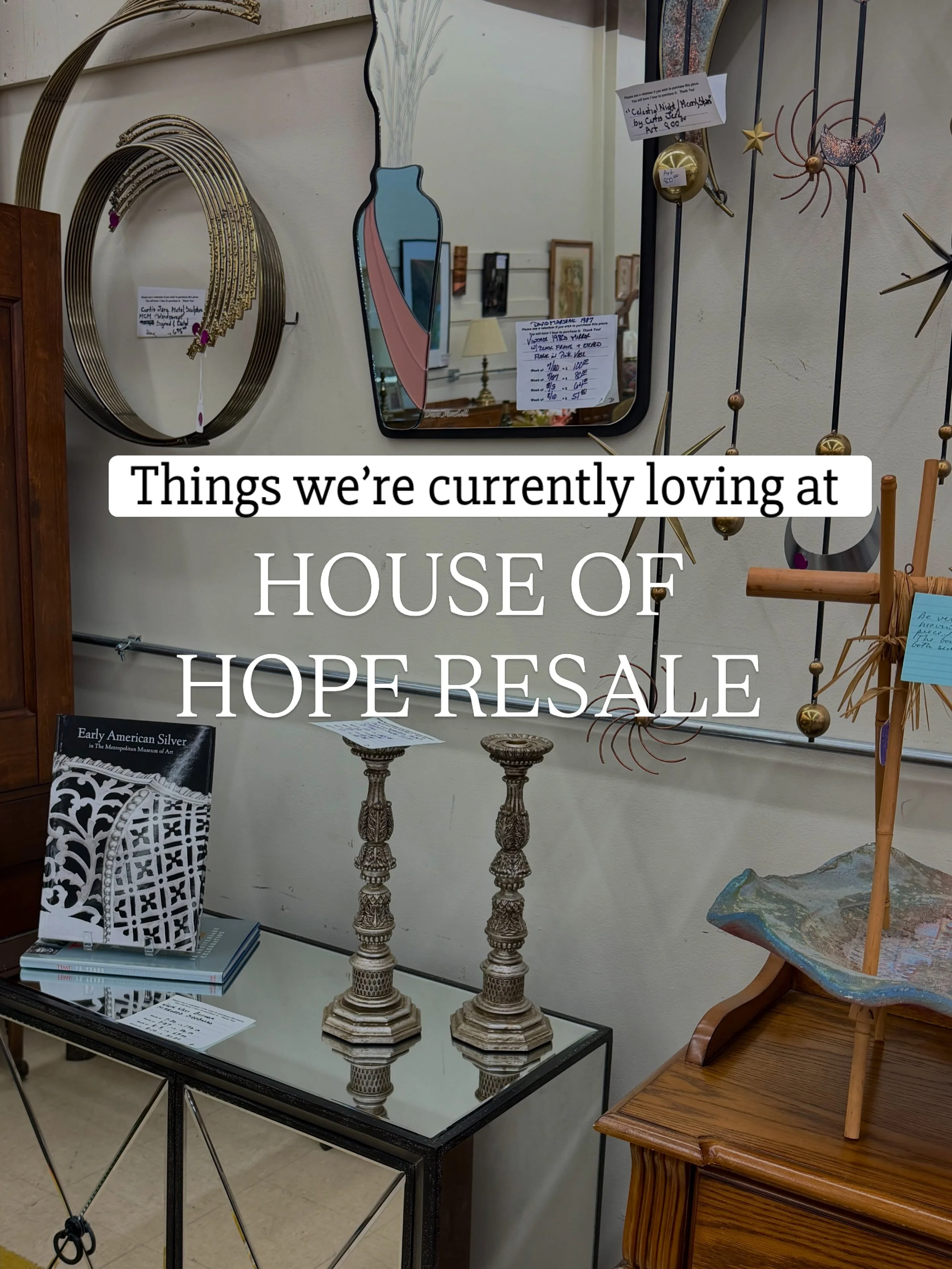 💫 A few things we&rsquo;re currently loving at House of Hope Resale. Vintage dollhouses, art, furniture, brooches &amp; jewelry, and, of course, our community!

Visit House of Hope Resale at:
📍 955 S. Rand Rd, Lake Zurich, IL
🕕 Open Wed&ndash;Sat,