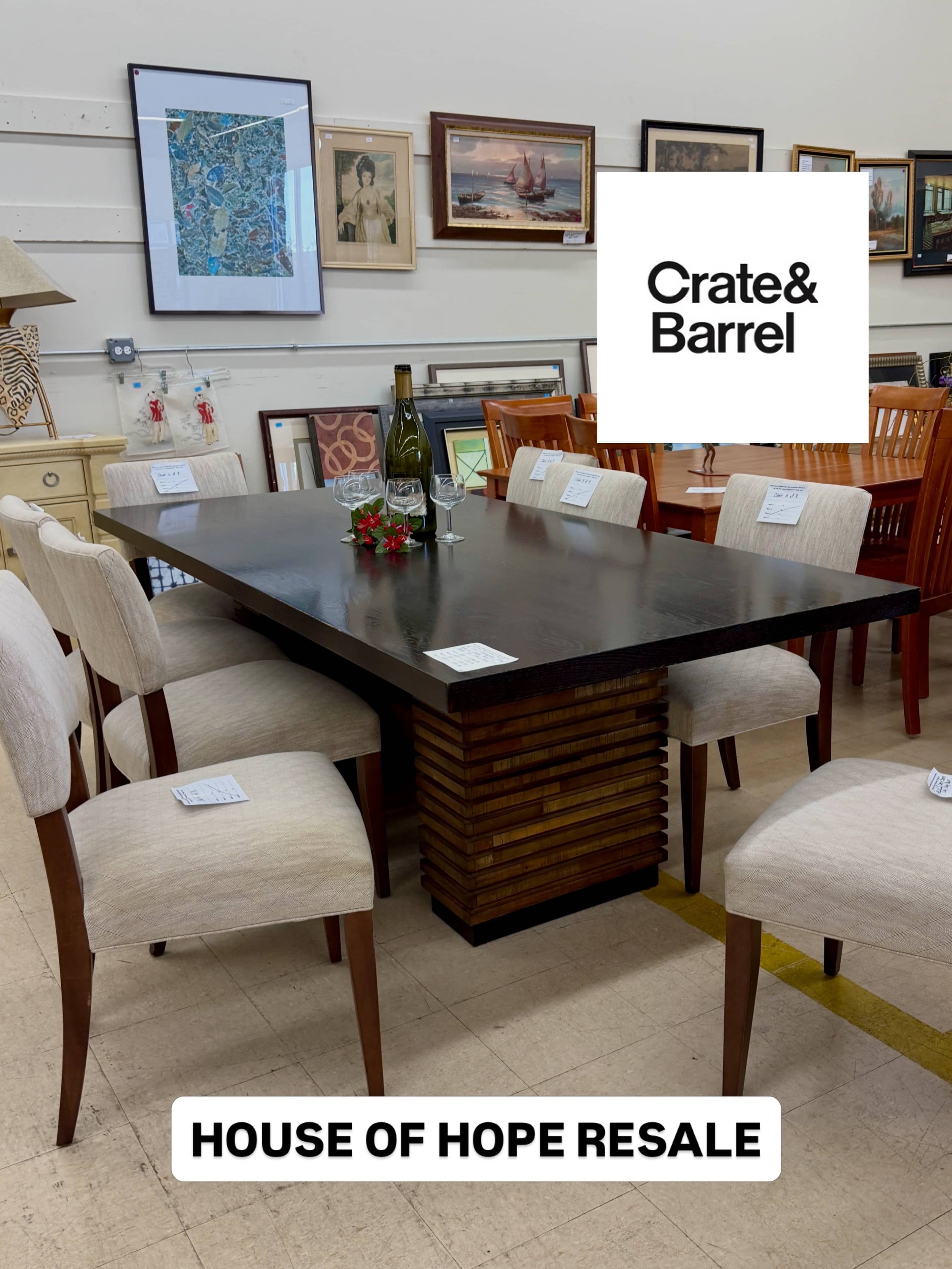 Crate &amp; Barrel Dining Table