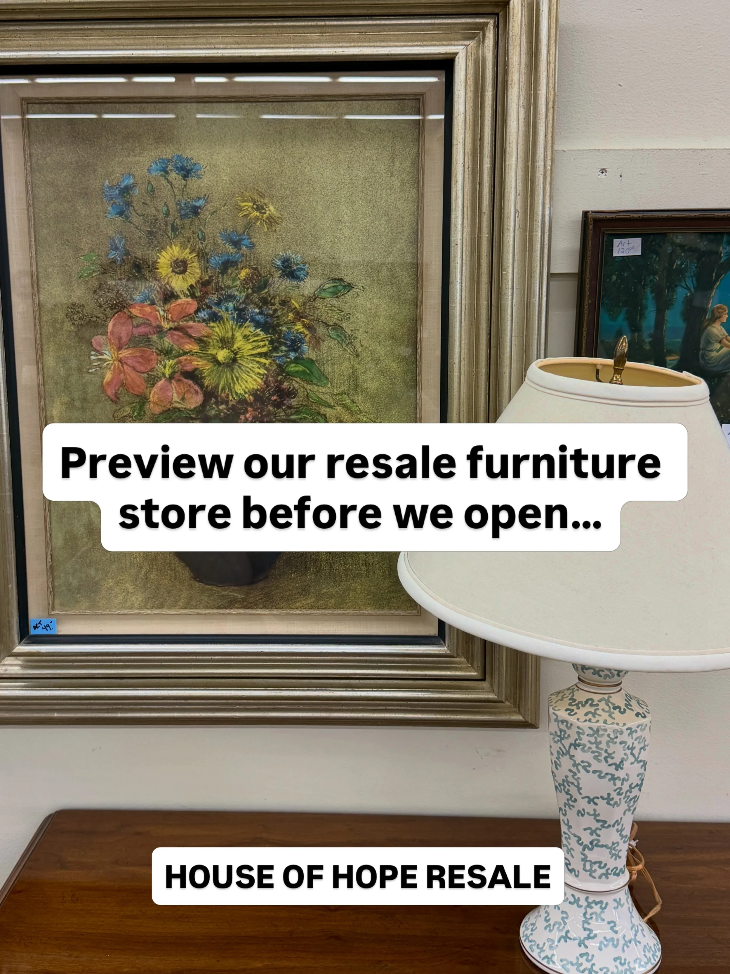 New resale furniture items in-store now! 💚 

We hope you&rsquo;ll visit us this week! 

Like &amp; comment 💬 FURNITURE for our catalog. 

SAVE 🔖 this for your next thrifting day &amp; send it to a friend.

HOUSE OF HOPE RESALE 
📍 955 S. Rand Rd L