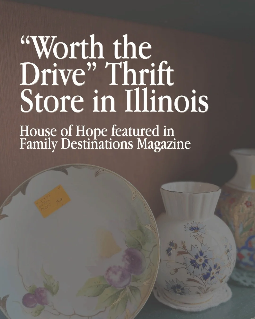 Looking for a new secondhand shopping spot to add to your list? 💚

Family Destinations Guide recently included House of Hope Resale in its roundup of secondhand shopping destinations to visit in Illinois.

From our ever-changing furniture showroom a
