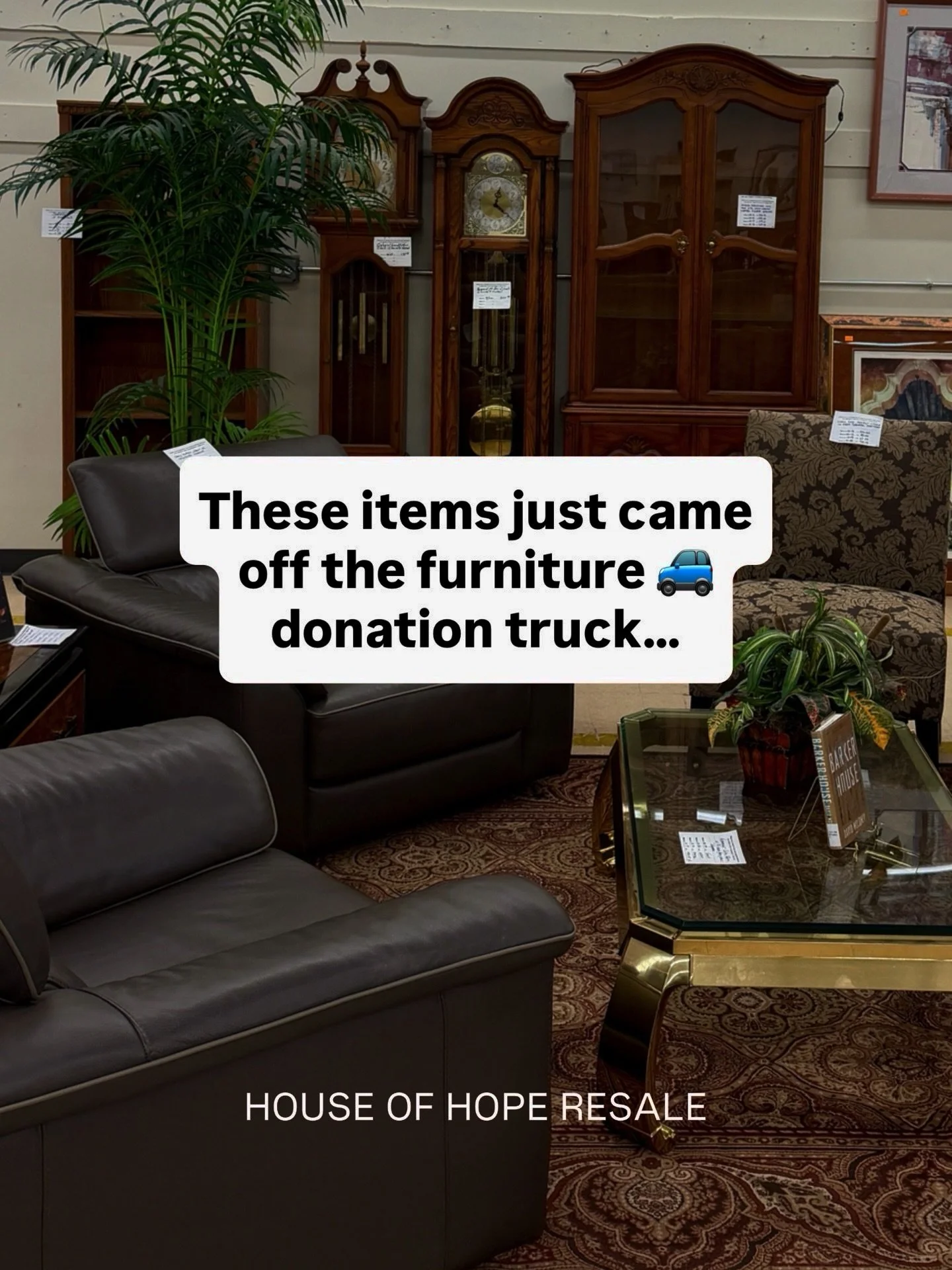 NEW week = 🆕 arrivals off the furniture donation truck! 

We have so many solid wood desks, dining tables &amp; chairs, console tables and dressers in-stock this week. We hope you&rsquo;ll come visit us! 

Like &amp; comment 💬 FURNITURE for our cat
