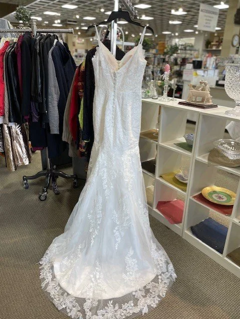 Lace Fit and Flare Wedding Dress by Laveter