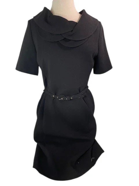 Vintage Oscar De La Renta Black Cocktail Dress