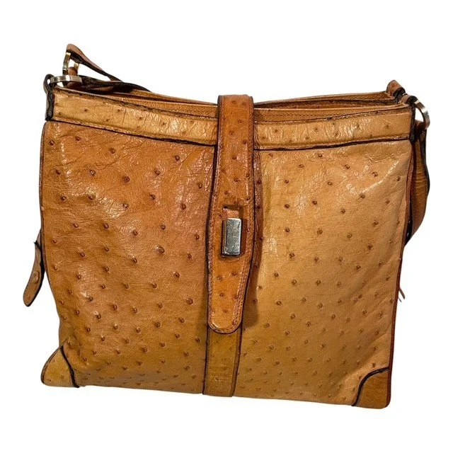 Exquisite Vintage Ostrich Leather Purse