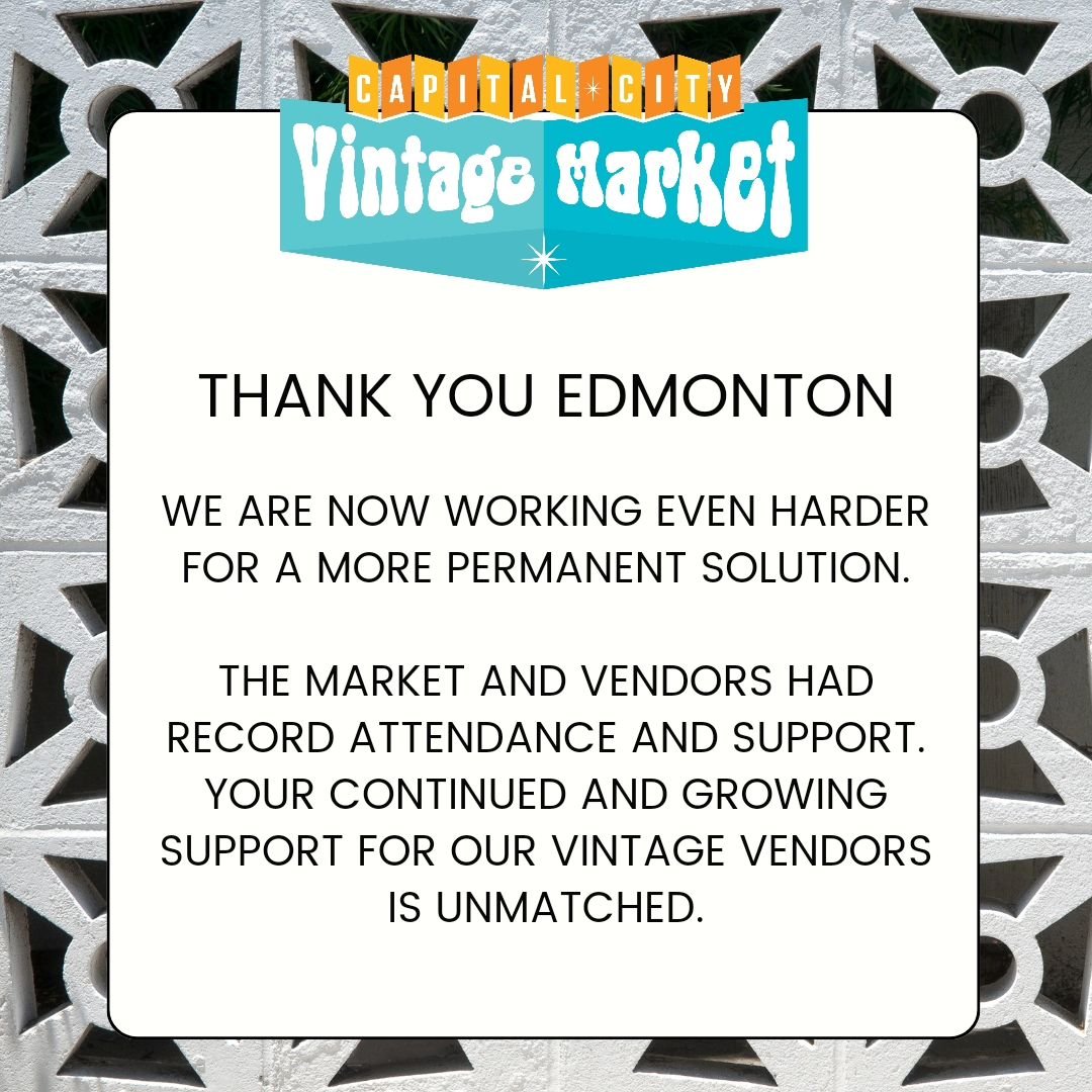 Not much more to say other than Thank you!

#YEGGERS #yegantiques #yegvintage #yegmarket #yegfashion #yeglocal #yegbiz #yegliving