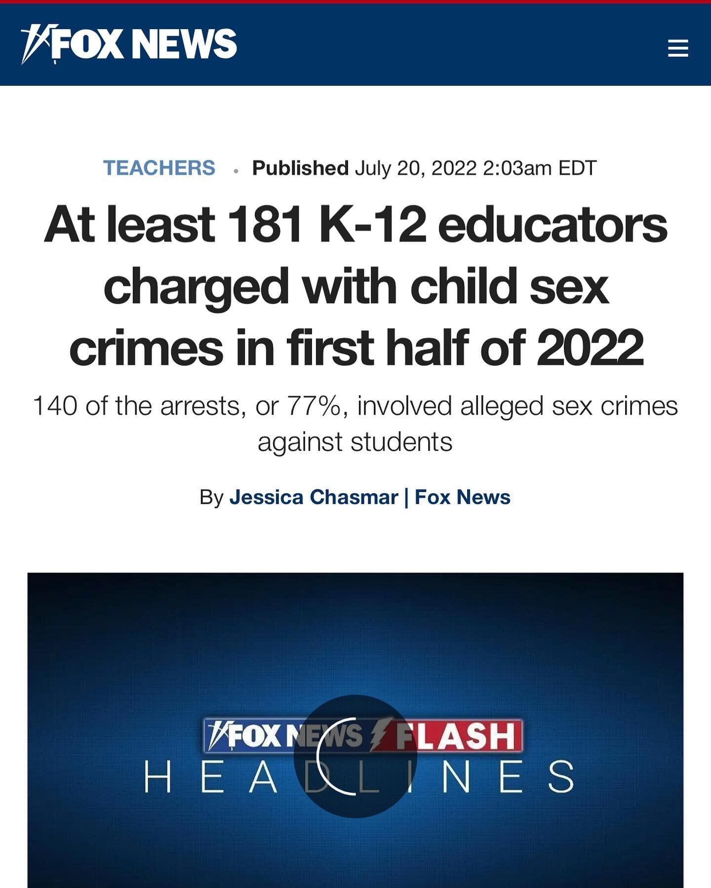 Comprehensive Sex Ed is grooming which results in child sexual exploitation and sex trafficking. Go to our website to be sure your child does not have one of these curriculum or books in school. Any teacher willing to teach this material is complicit