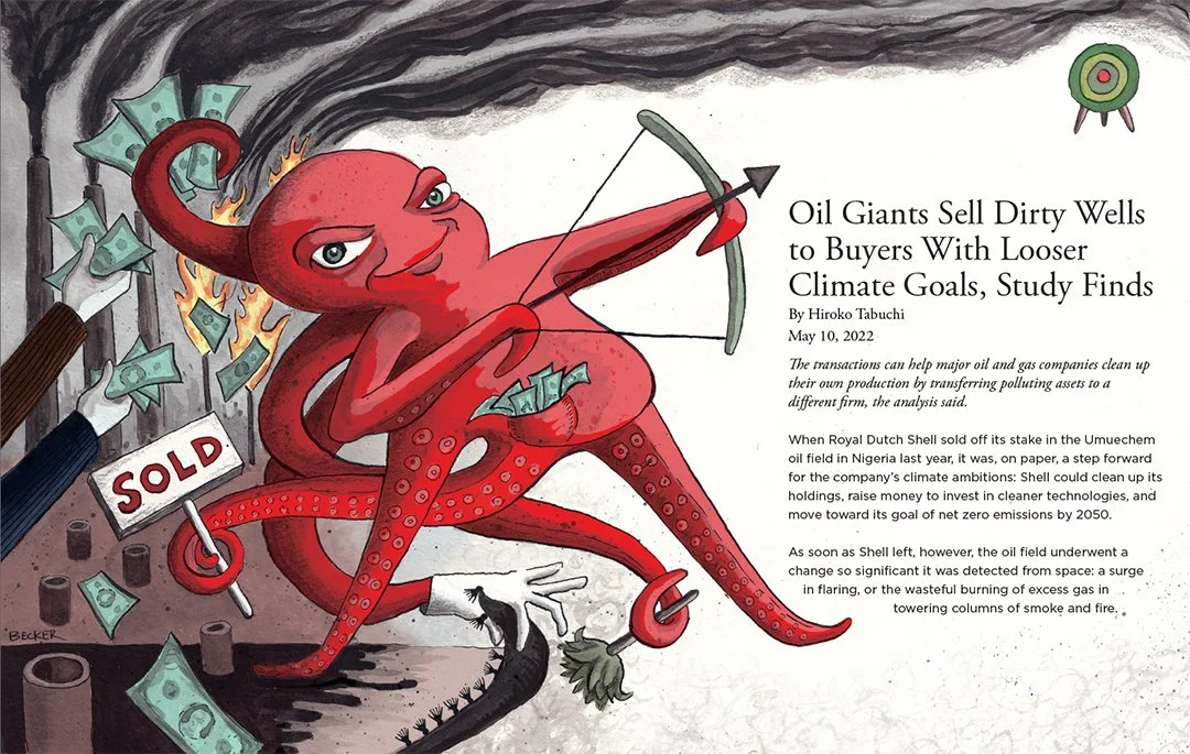 Student Work - Editorial Illustration - Full Page Spread