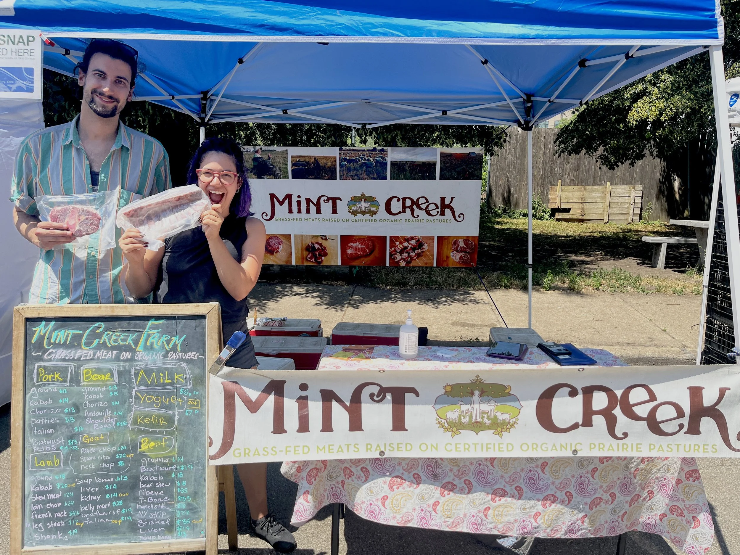 Mint Creek Farm: Raising grass-fed meats on certified organic prairie pastures since 1992