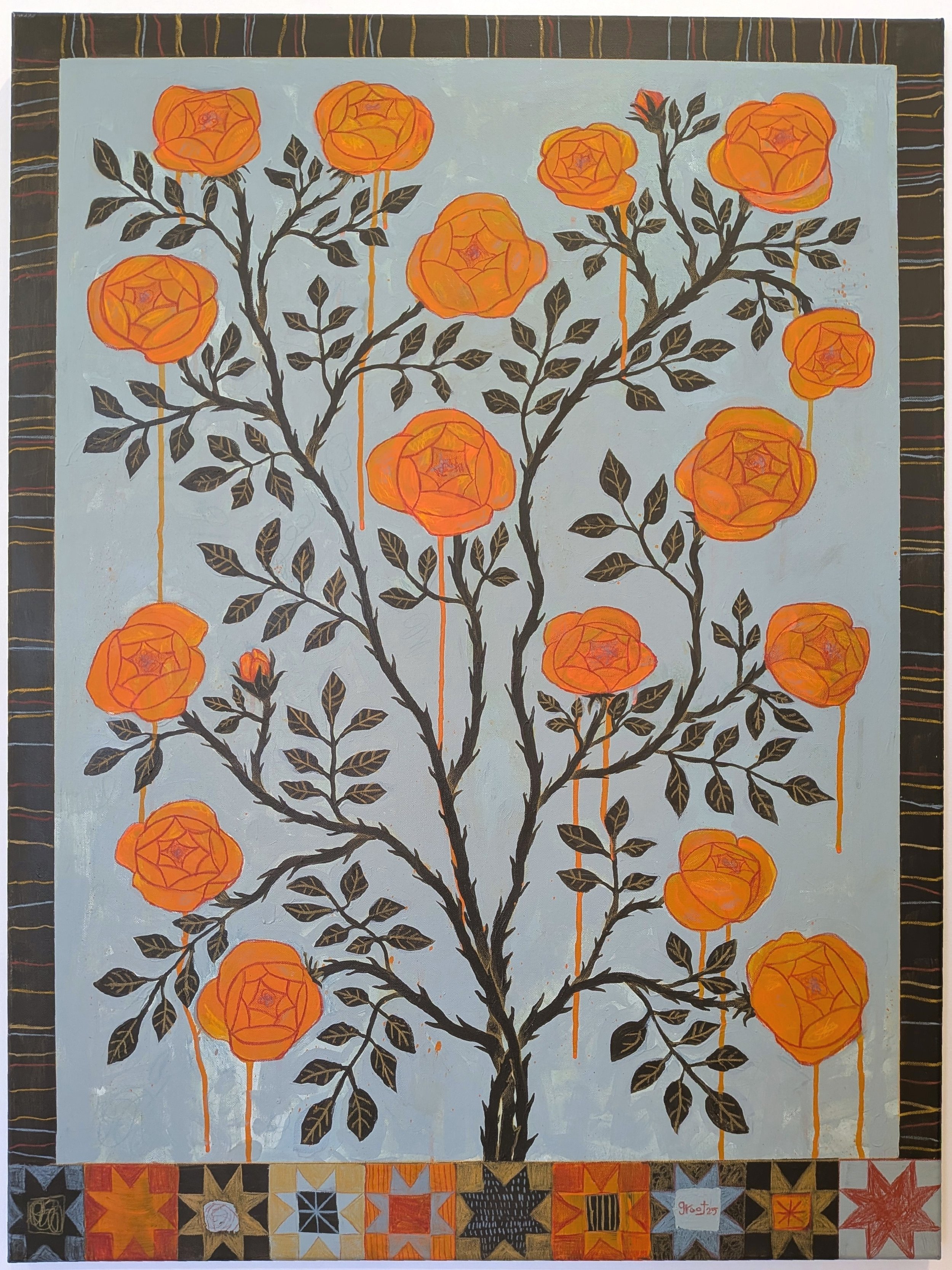 the air sings like a guitar, 40" x 30"