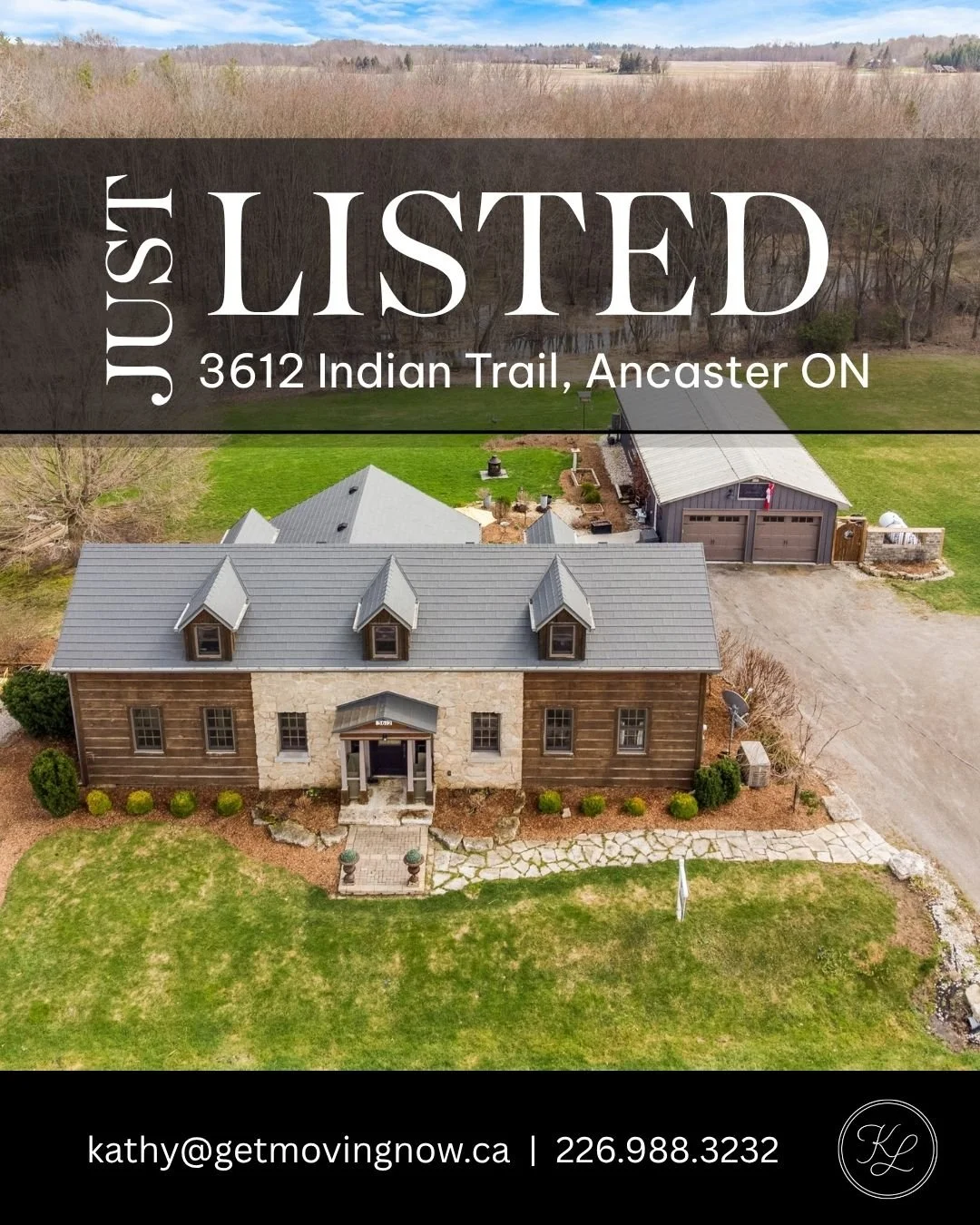 Just Listed in Ancaster
Welcome to 3612 Indian Trail &mdash; an updated country home offering over 3,000 sq ft of beautifully finished living space. This charming property features 3 bedrooms, 2 bathrooms, a spacious loft, and an impressive 4-car gar