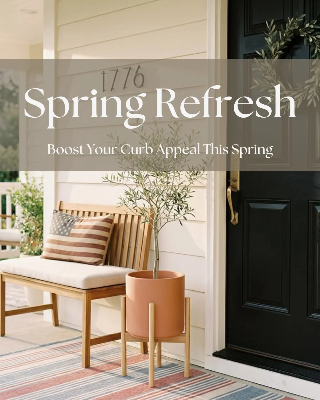 Spring is the perfect time to give your home&rsquo;s exterior a refresh. 
A clean front entrance, tidy landscaping, swept driveway, and a little attention to outdoor details can go a long way in boosting curb appeal. If you&rsquo;re thinking about se