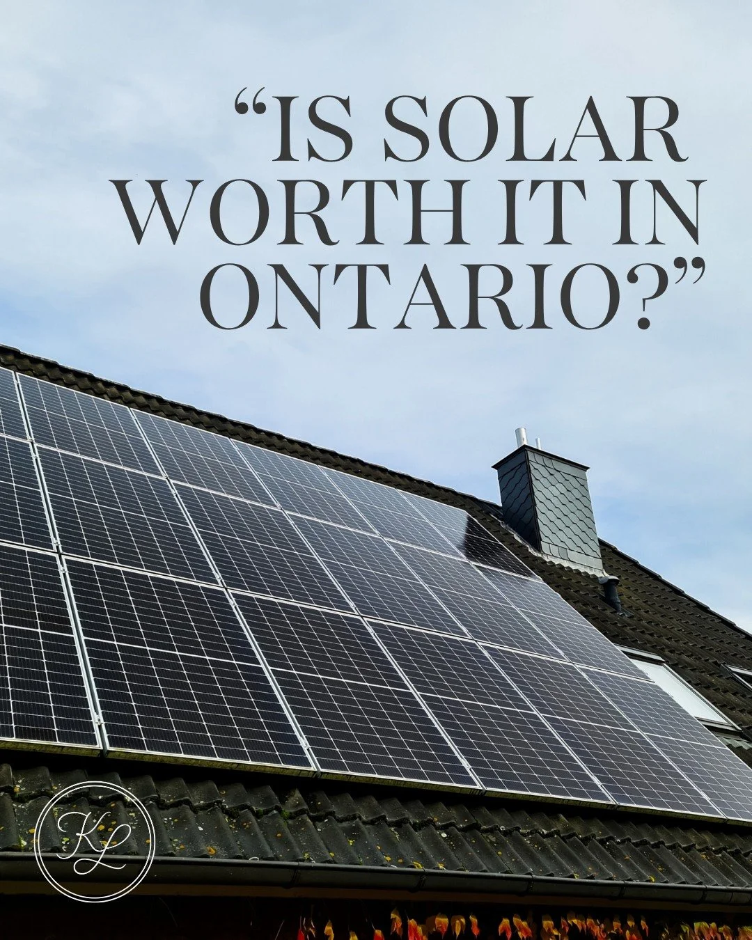 ☀️ Is solar actually worth it in Ontario? Let&rsquo;s talk about it&hellip;

With rising energy costs, more homeowners are considering solar&mdash;but is it a smart investment? 🤔

✔️ Lower long-term utility bills
✔️ Increased home appeal to eco-cons