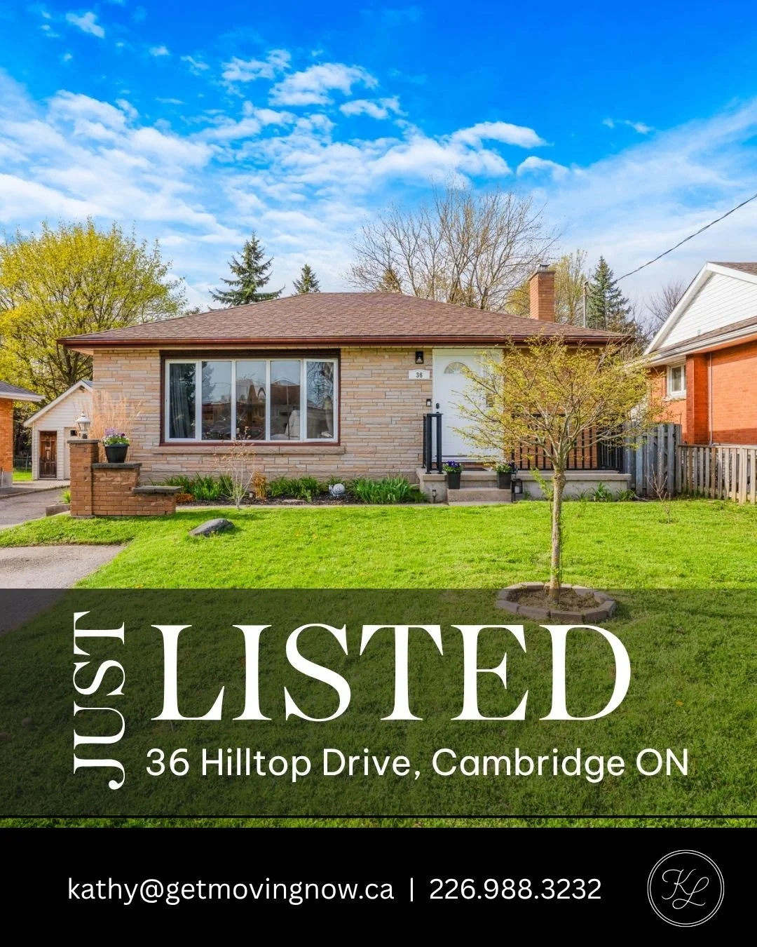 Just Listed in Cambridge
Welcome to 36 Hilltop Drive &mdash; a great opportunity for buyers looking for space, flexibility, and convenience.
This 2+2 bedroom, 2 bathroom home features a large fenced yard, bright living spaces, in-law suite potential 