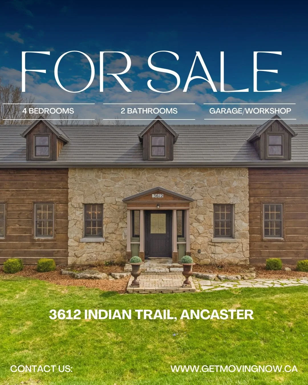 Welcome to 3612 Indian Trail &mdash; an updated country home offering over 3,000 sqft of beautifully finished living space. Originally built in 1845, this charming property features 3 bedrooms, 2 bathrooms, a spacious loft, and an impressive 4-car ga