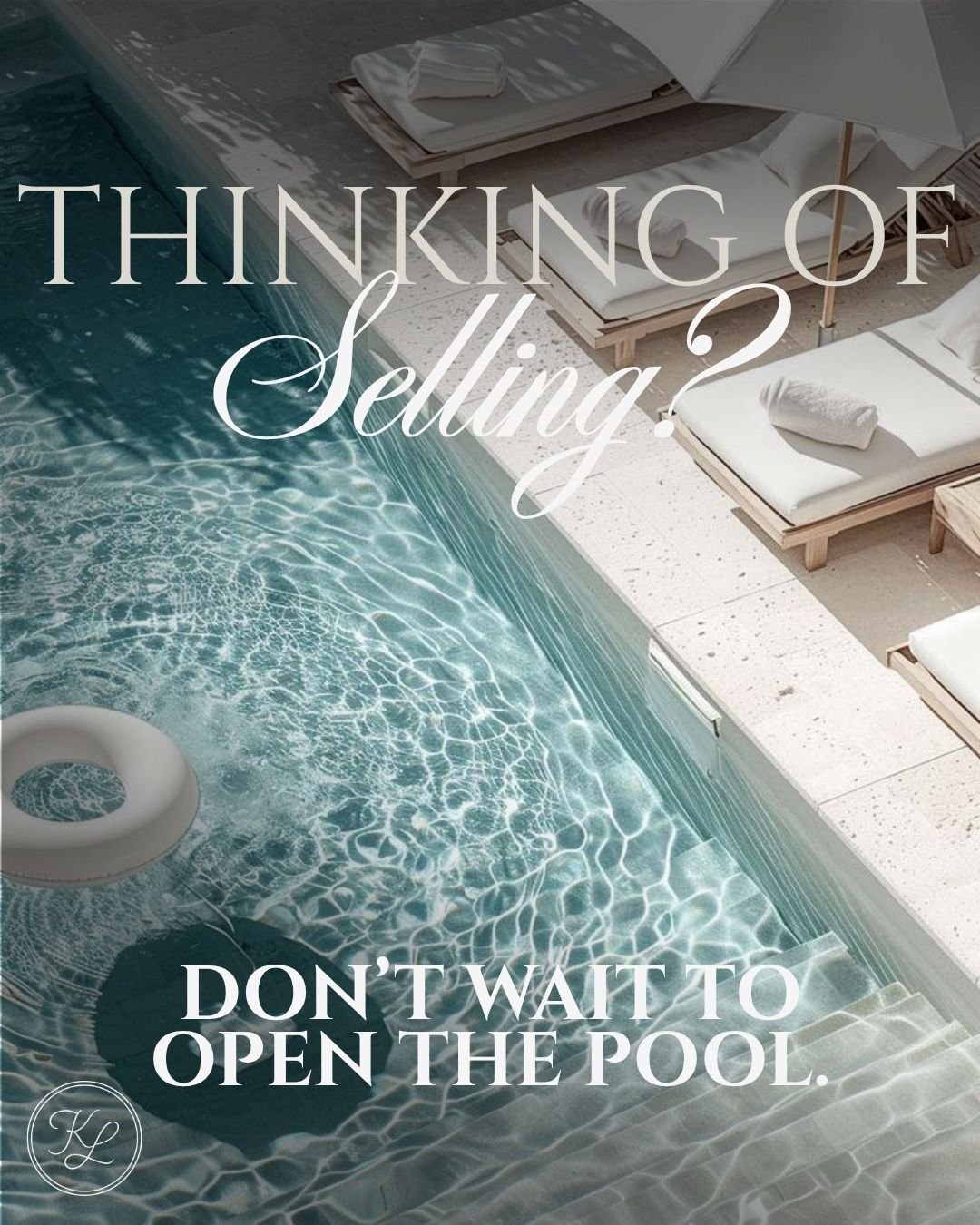 Pool tip Tuesday. Selling this summer? Don&rsquo;t wait to open the pool.
If your home has a pool, opening it before photos and showings can make a big difference. A clean, sparkling pool helps buyers see the full backyard lifestyle &mdash; relaxing,