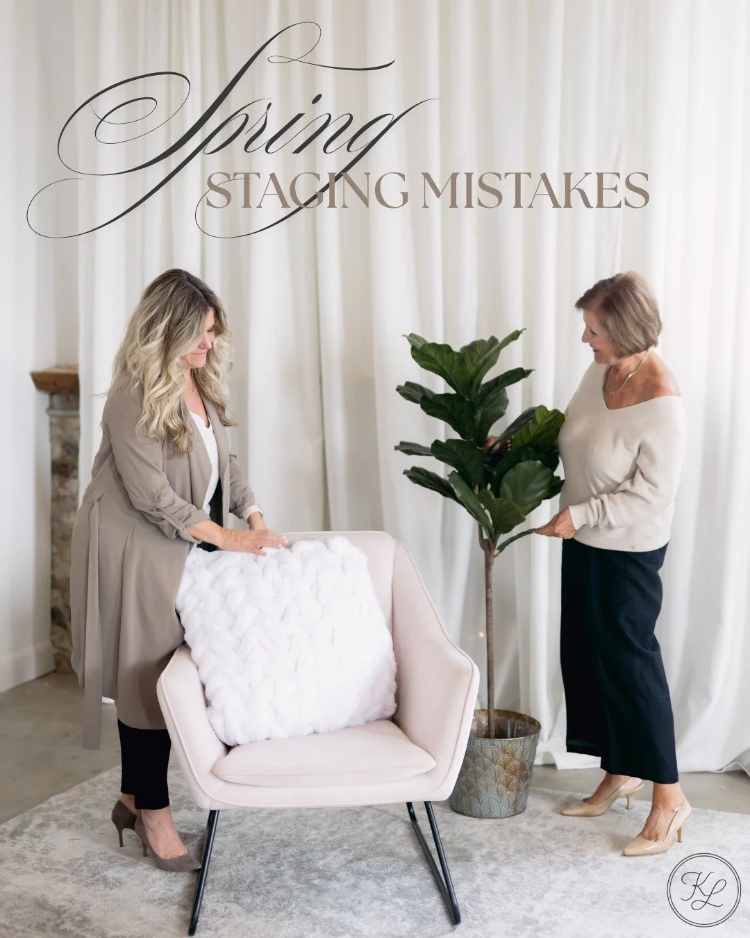 Spring is the perfect time to make your home feel bright, fresh, and spacious, but a few common staging mistakes can have the opposite effect.

Here are a few things we try to avoid:

Heavy window coverings:
Let the natural light in. Dark or bulky cu