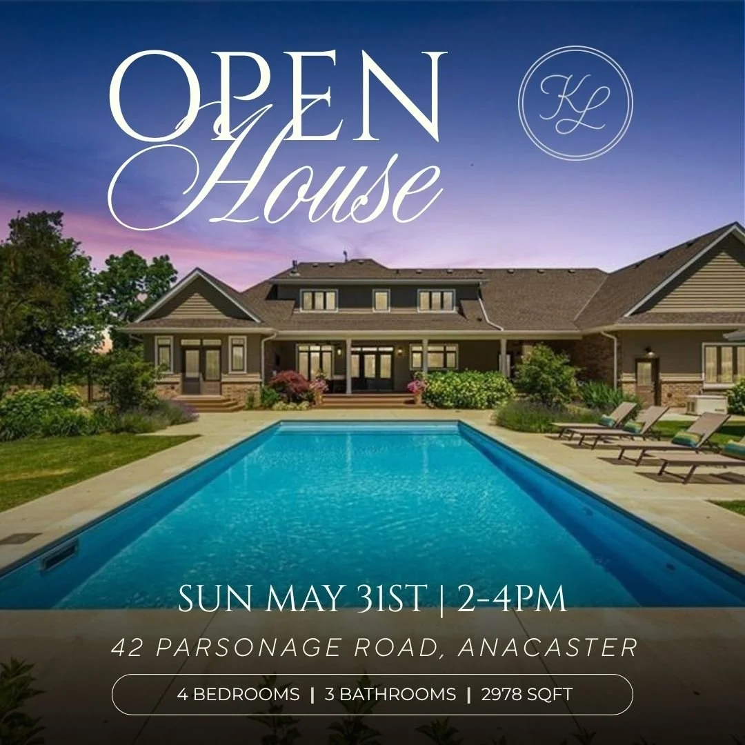 Open House this Sunday, May 31st from 2&ndash;4 PM at 42 Parsonage Road, Ancaster.
This beautiful 4-bedroom, 3-bathroom home offers 2,978 sq. ft. of living space and a backyard made for summer with a gorgeous inground pool.
Spacious, inviting, and pe