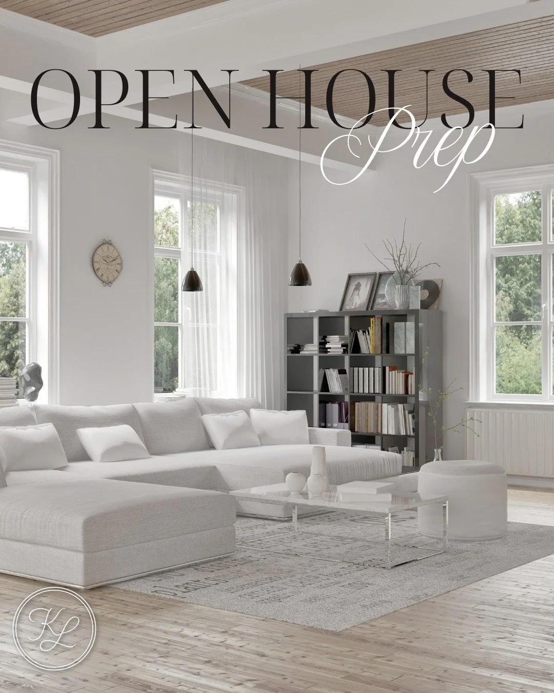 Hosting an open house? The final 24 hours matter.

Here&rsquo;s a simple checklist to help your home feel showing-ready:

Clean the floors
Especially entryways, kitchens, bathrooms, and main living areas.

Clear the counters
Kitchen and bathroom surf