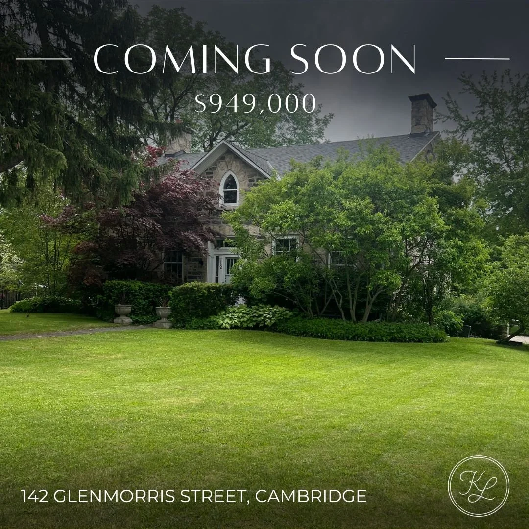 Coming Soon to Cambridge
142 Glenmorris Street is a truly special property filled with history, character, and charm. Built in 1847, this granite and limestone home sits on a beautiful 0.37 acre lot and offers 4 bedrooms, 2 bathrooms, and timeless de
